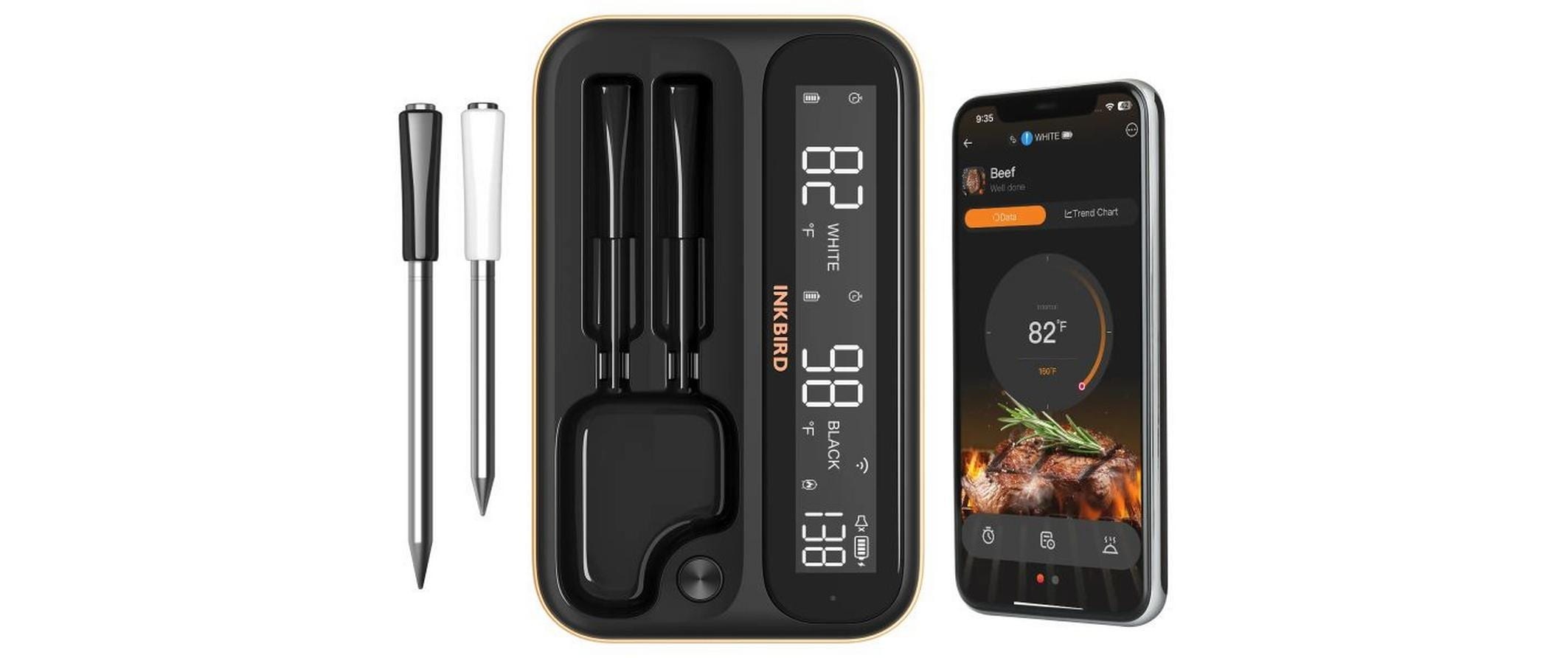 nicht definiert Grillthermometer »Inkbird INT-12-BW Doppelsonde«