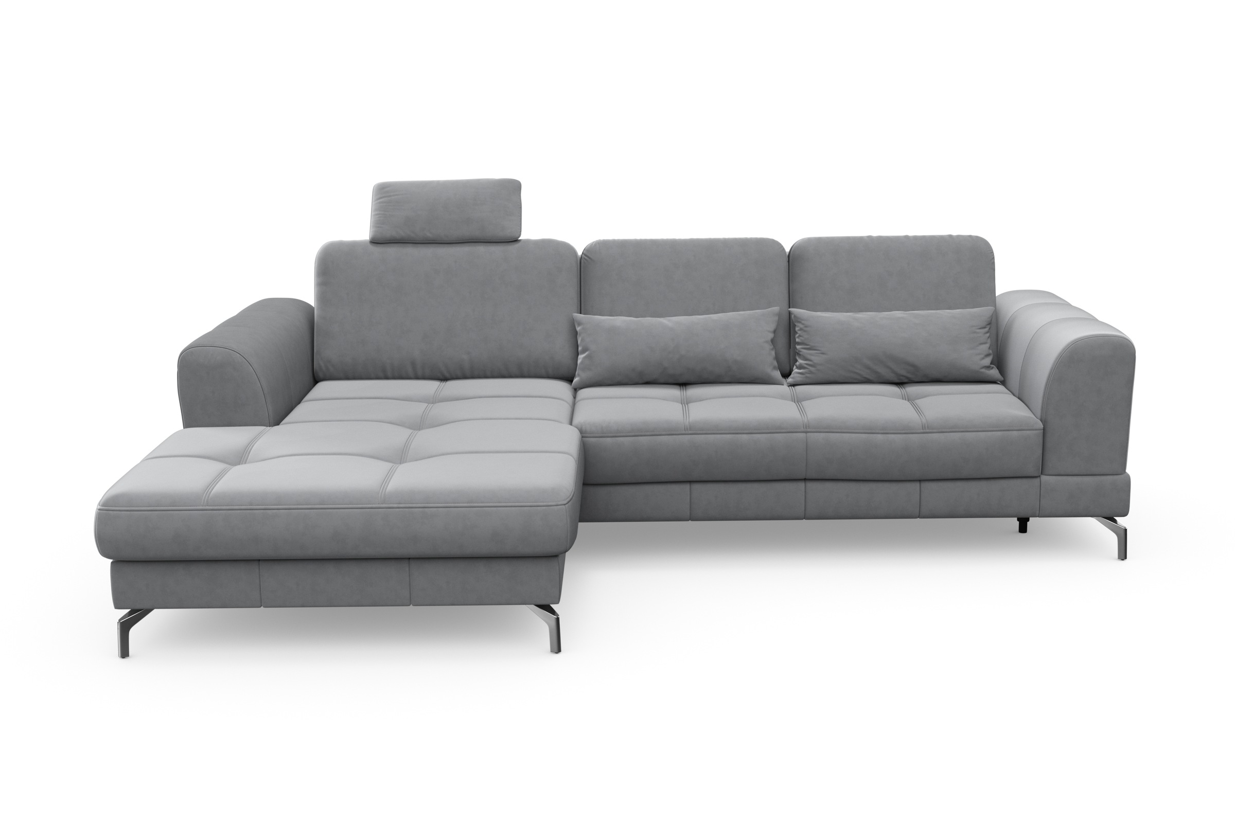 sit&more Ecksofa »Bendigo L-Form«, inklusive Sitztiefenverstellung, Bodenfreiheit 12 cm, in 2 Fussfarben