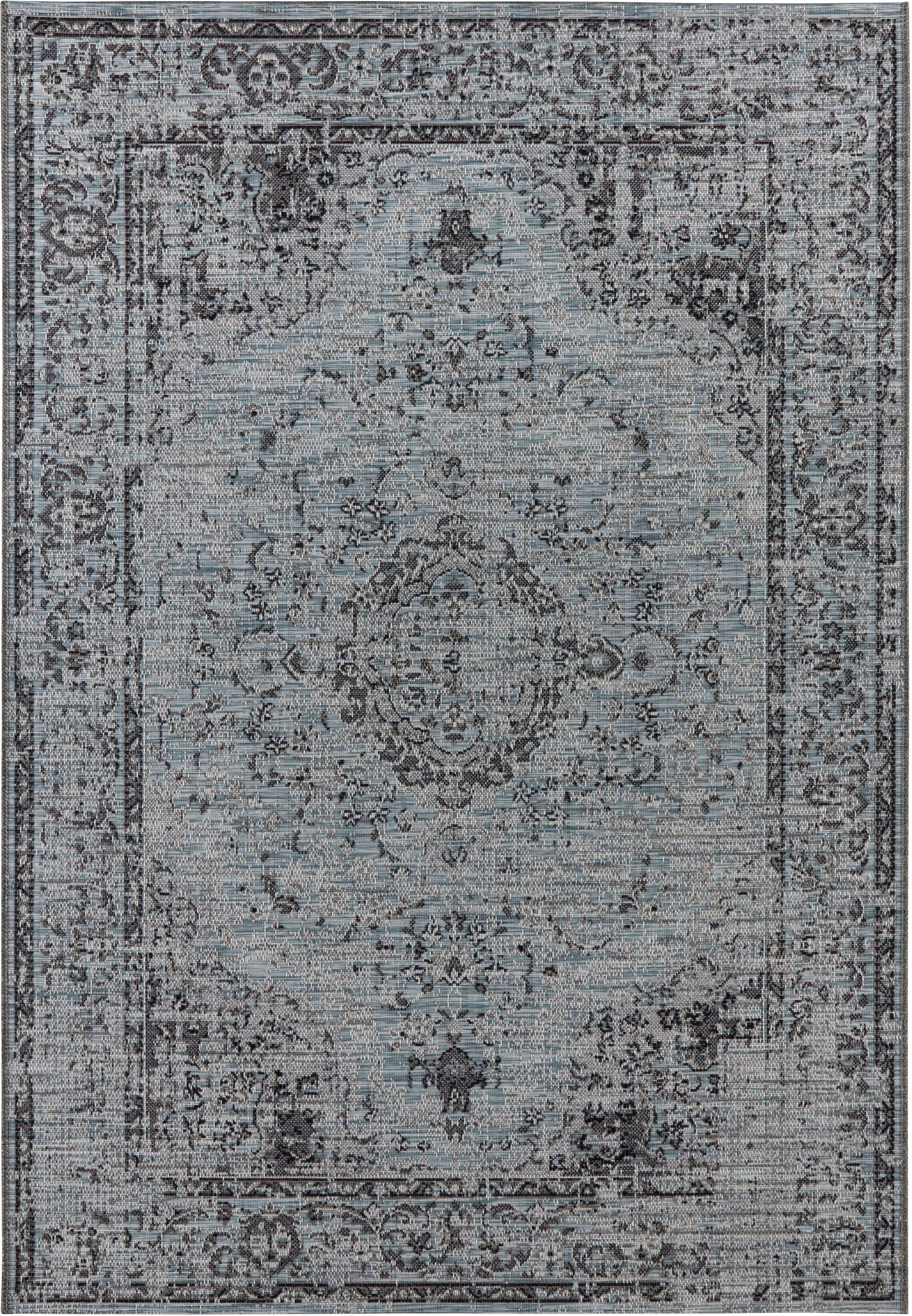 ELLE DECORATION Teppich »Cenon«, rechteckig, 3 mm Höhe, Vintage Design, ​, Robust, Pflegeleicht, Flachgewebe