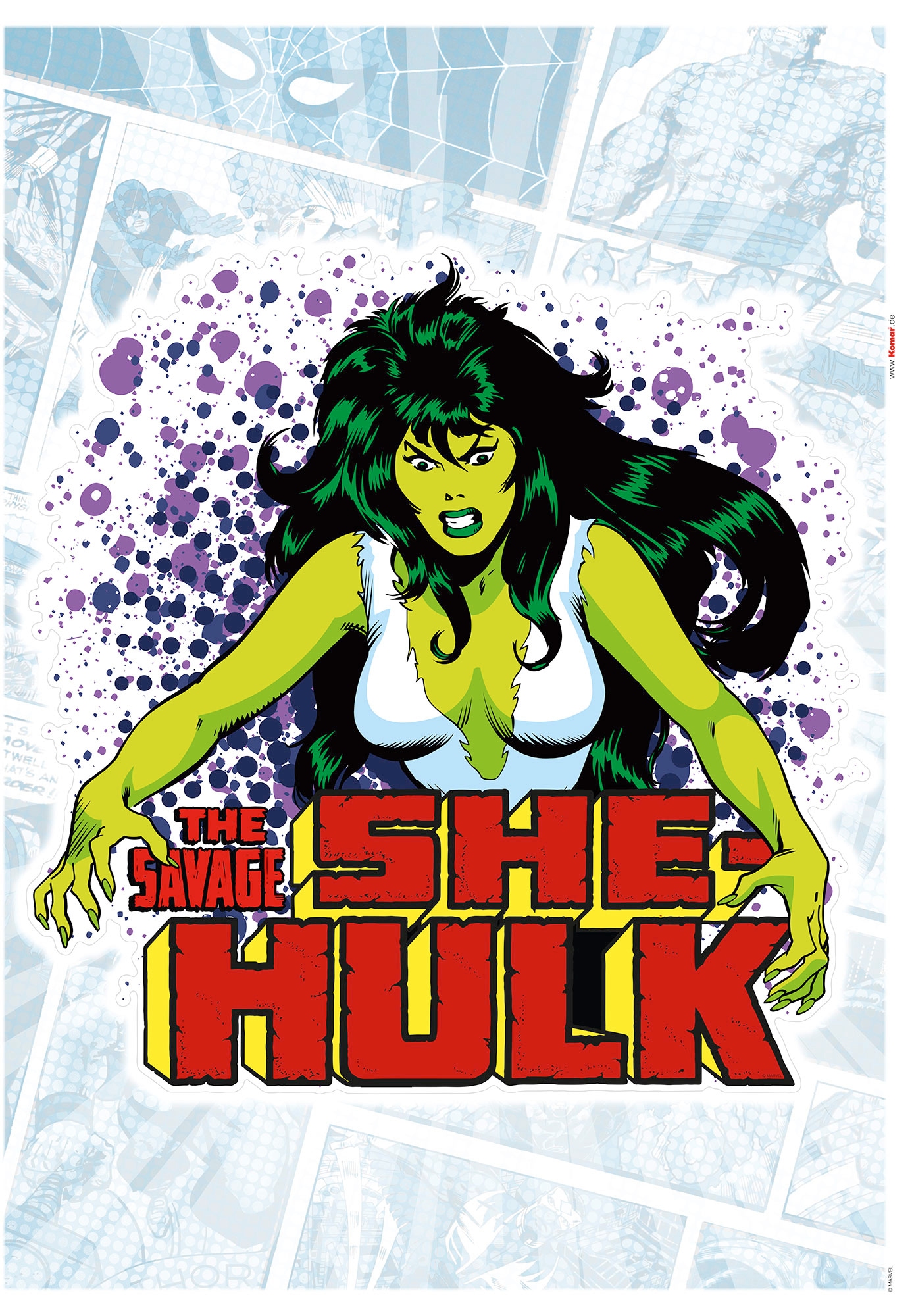(Breite x Wandtattoo 50x70 cm Jelmoli-Versand St.), Höhe), (1 Classic«, Komar | selbstklebendes online »She-Hulk entdecken Comic Wandtattoo ✵