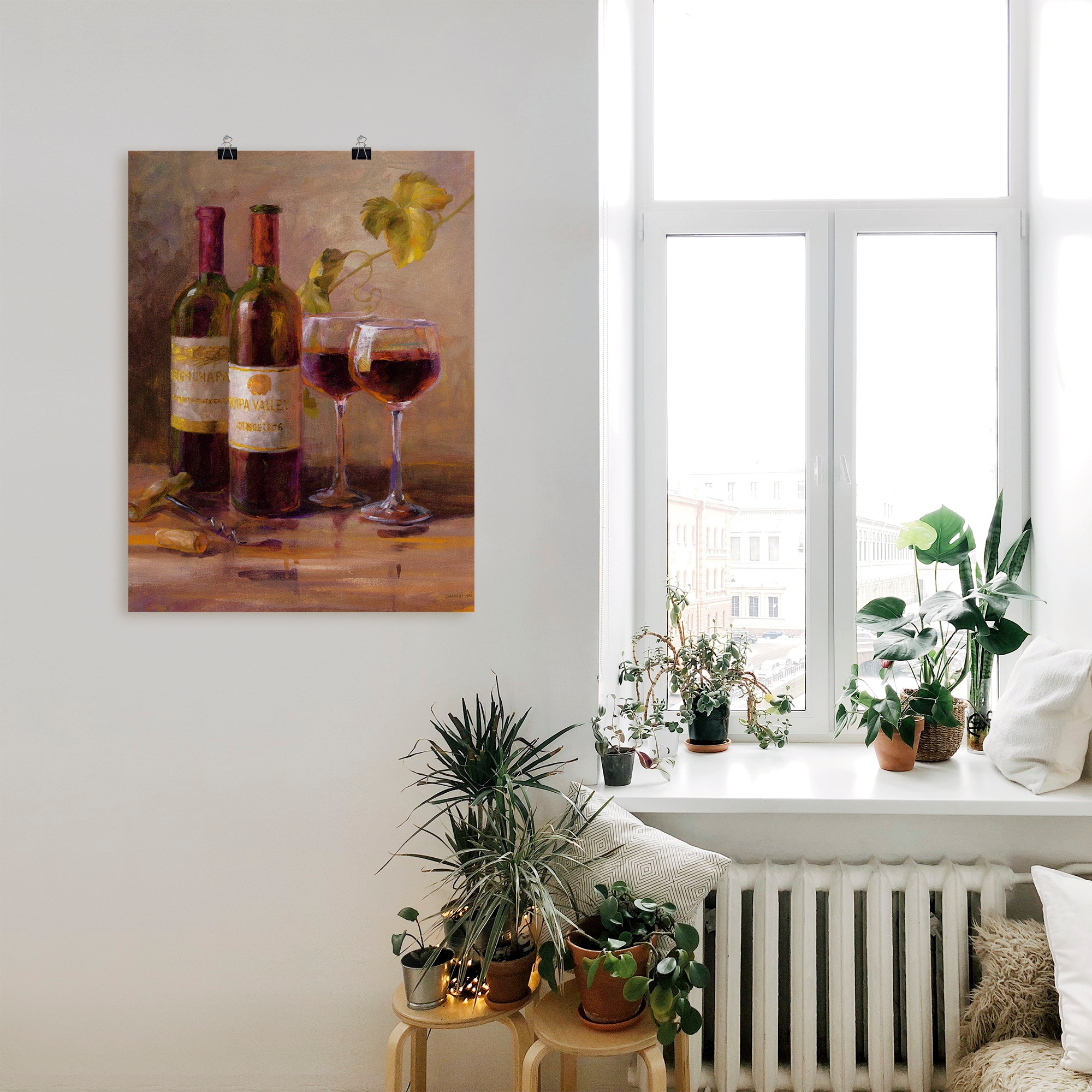 Artland Wandbild »Offener Wein I«, Getränke, (1 St.), als Leinwandbild, Poster, Wandaufkleber in verschied. Grössen