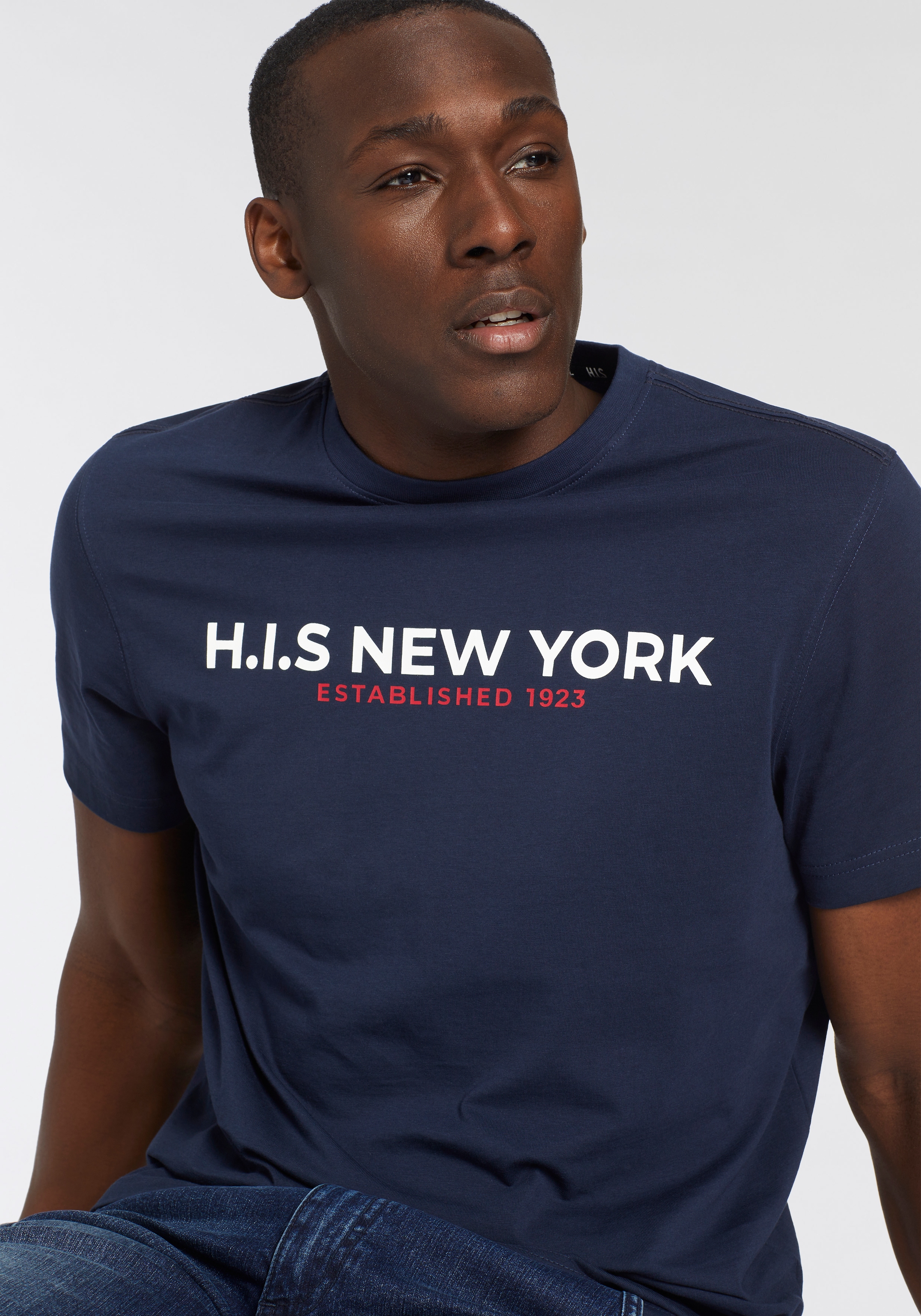 H.I.S T-Shirt, Mit grossem Frontprint