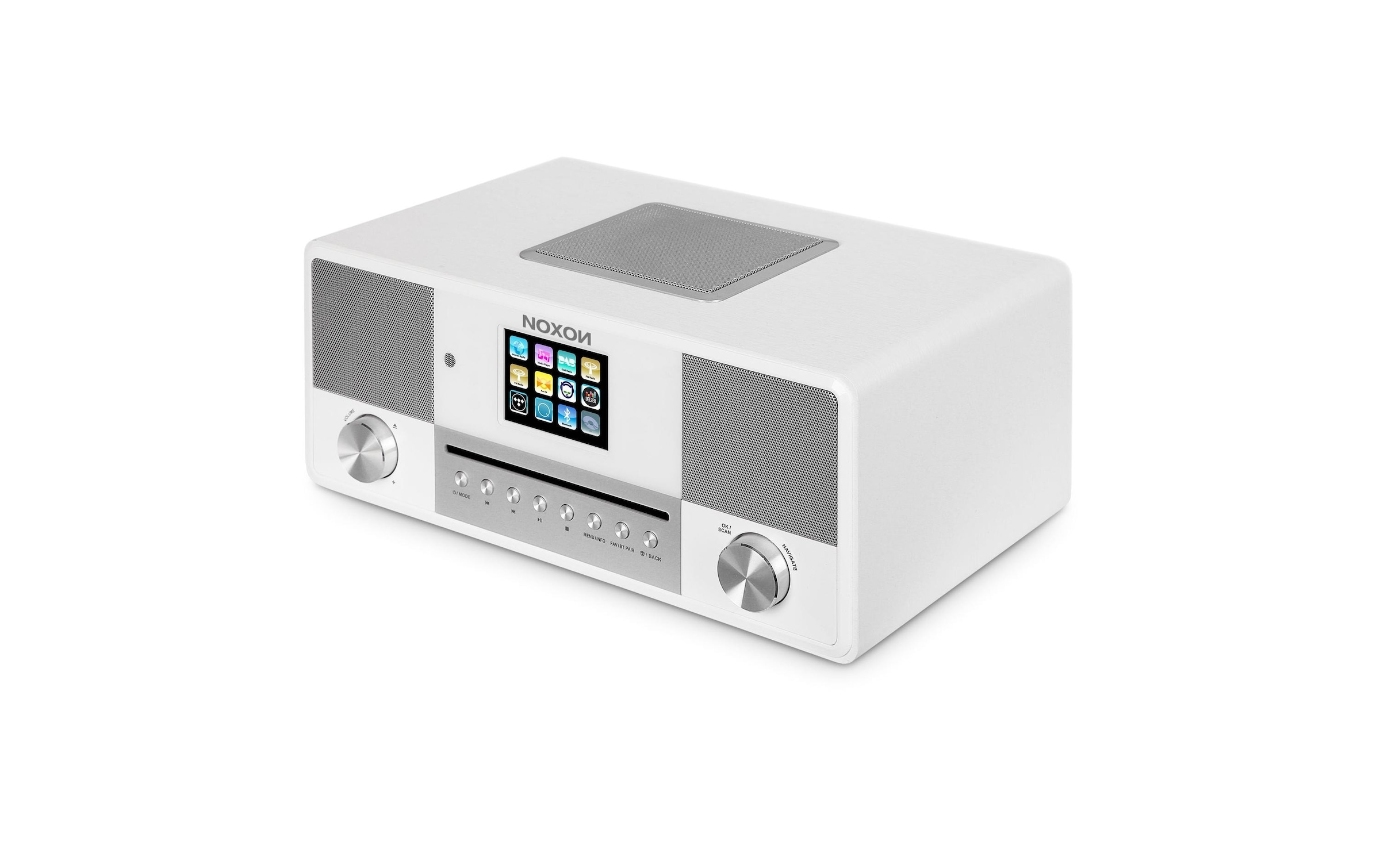 Noxon CD-Player »Jura Weiss«, Bluetooth-WLAN