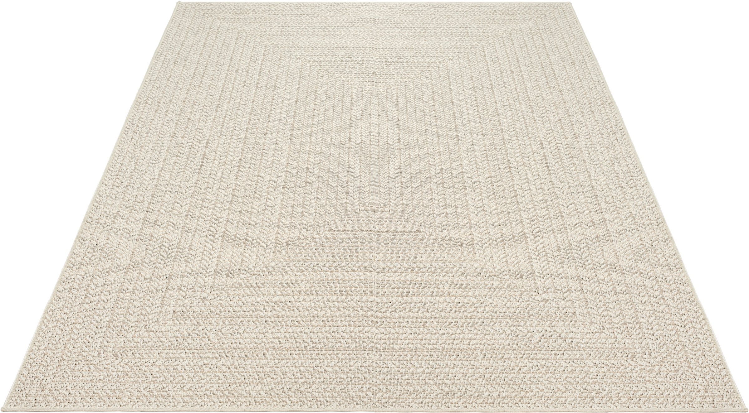 merinos Teppich »Kenzy 1«, rechteckig, 10 mm Höhe, robuster In- und Outdoor Teppich im natürlichen Jute-Look, wetterfest