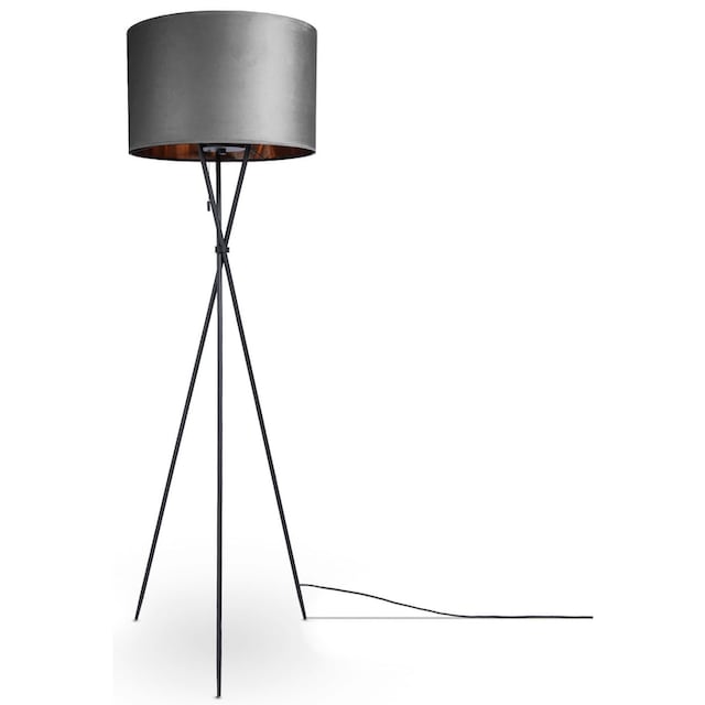 Paco Home Stehlampe »Kate uni Color«, Wohnzimmer Dreibein Standleuchte  Velour Höhe 177,5cm Filigran E27 online bestellen | Jelmoli-Versand