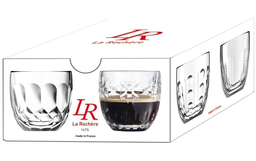 Espressotasse »La Rochère Becher Troquet 100 ml, 4 Stück, Transparent«, (4 tlg.)