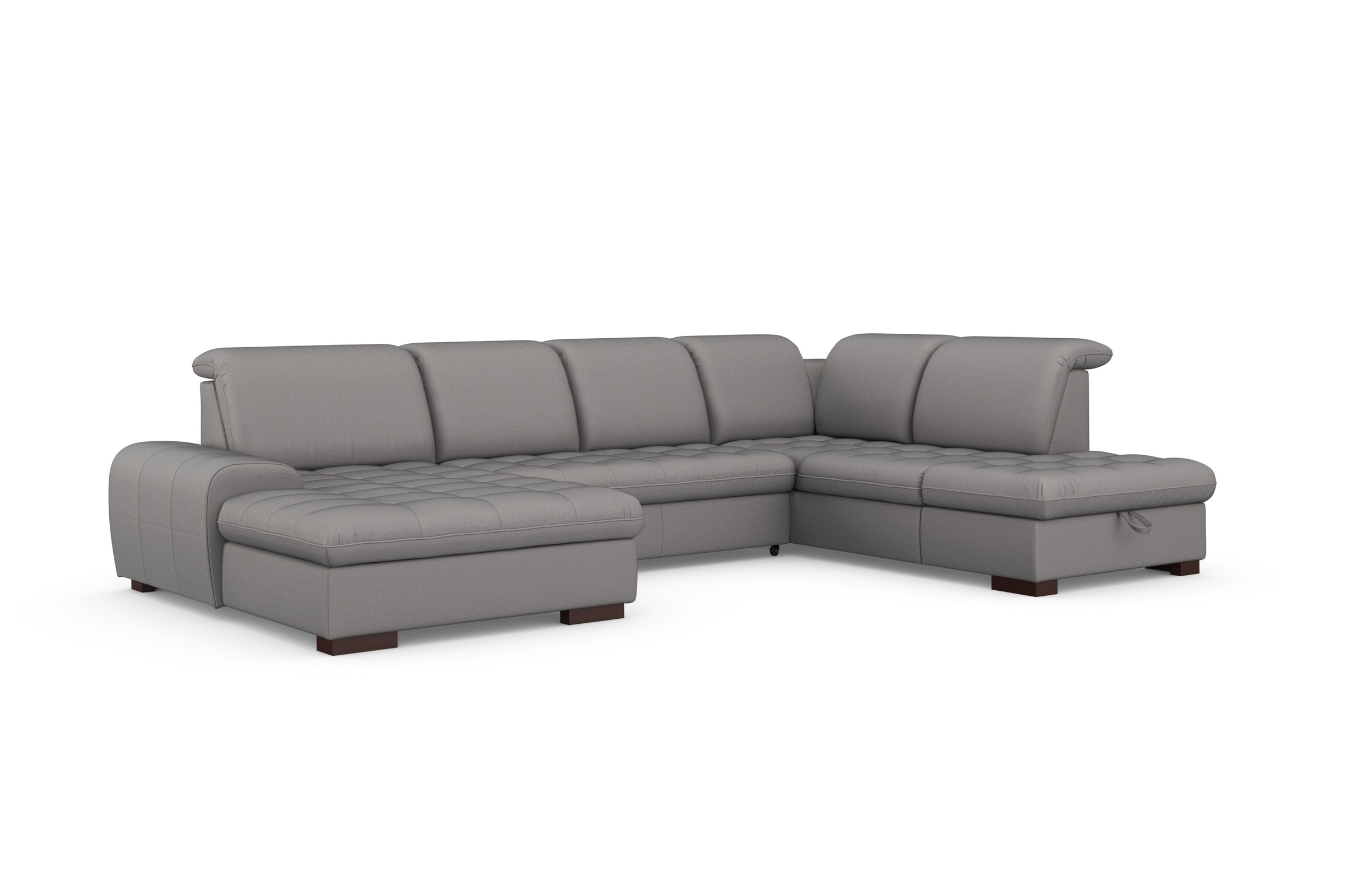 sit&more Wohnlandschaft »Luxor U-Form«, wahlweise mit Bettfunktion, Bettkasten und Kopfteilverstellung
