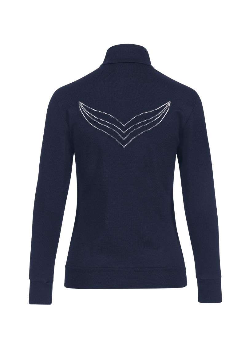 Trigema Sweatjacke »TRIGEMA Jacke mit Kristallsteinen«