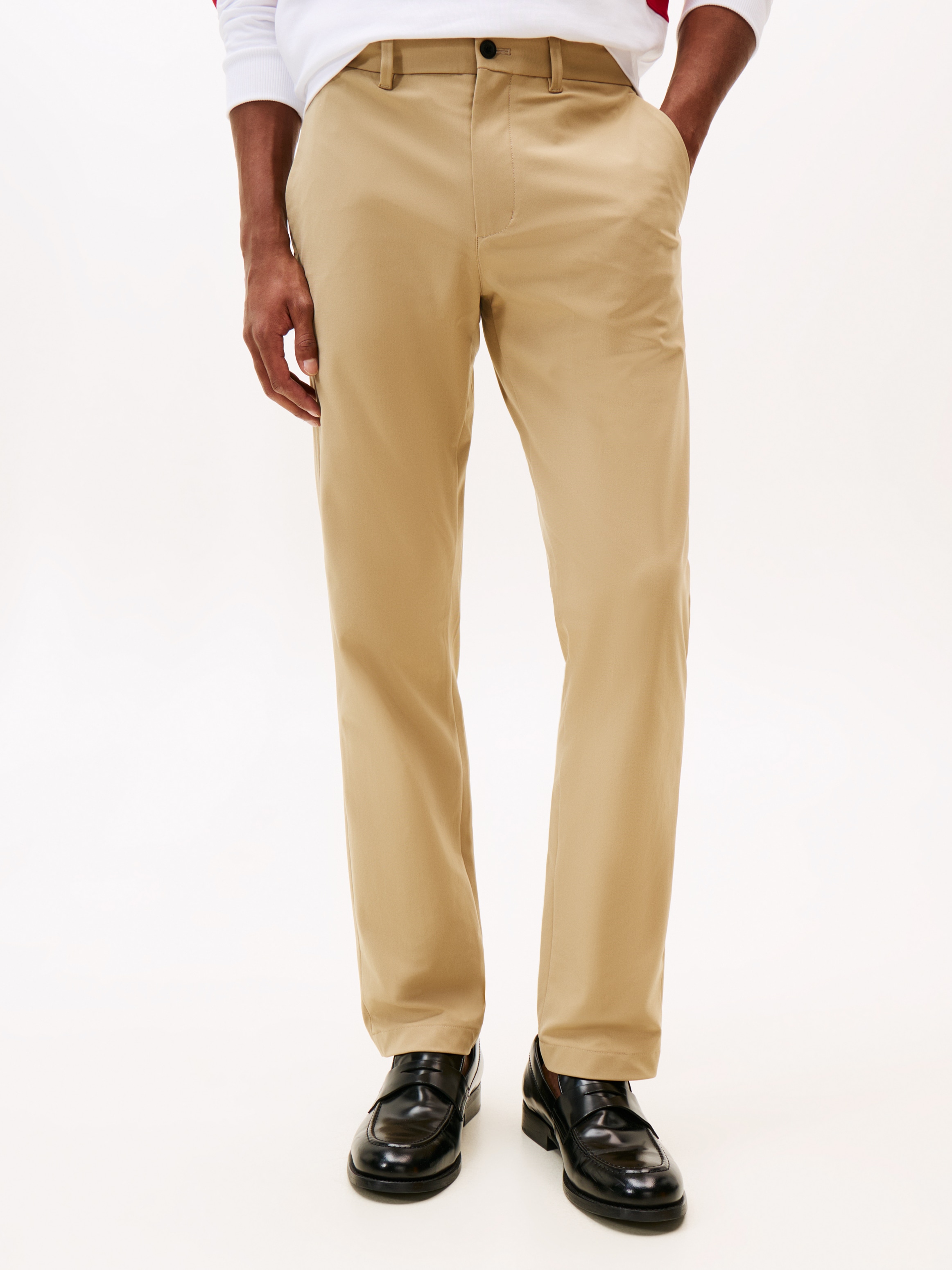 Tommy Hilfiger Chinohose "DENTON KNIT TECH" Straight Fit, Baumwollstretch