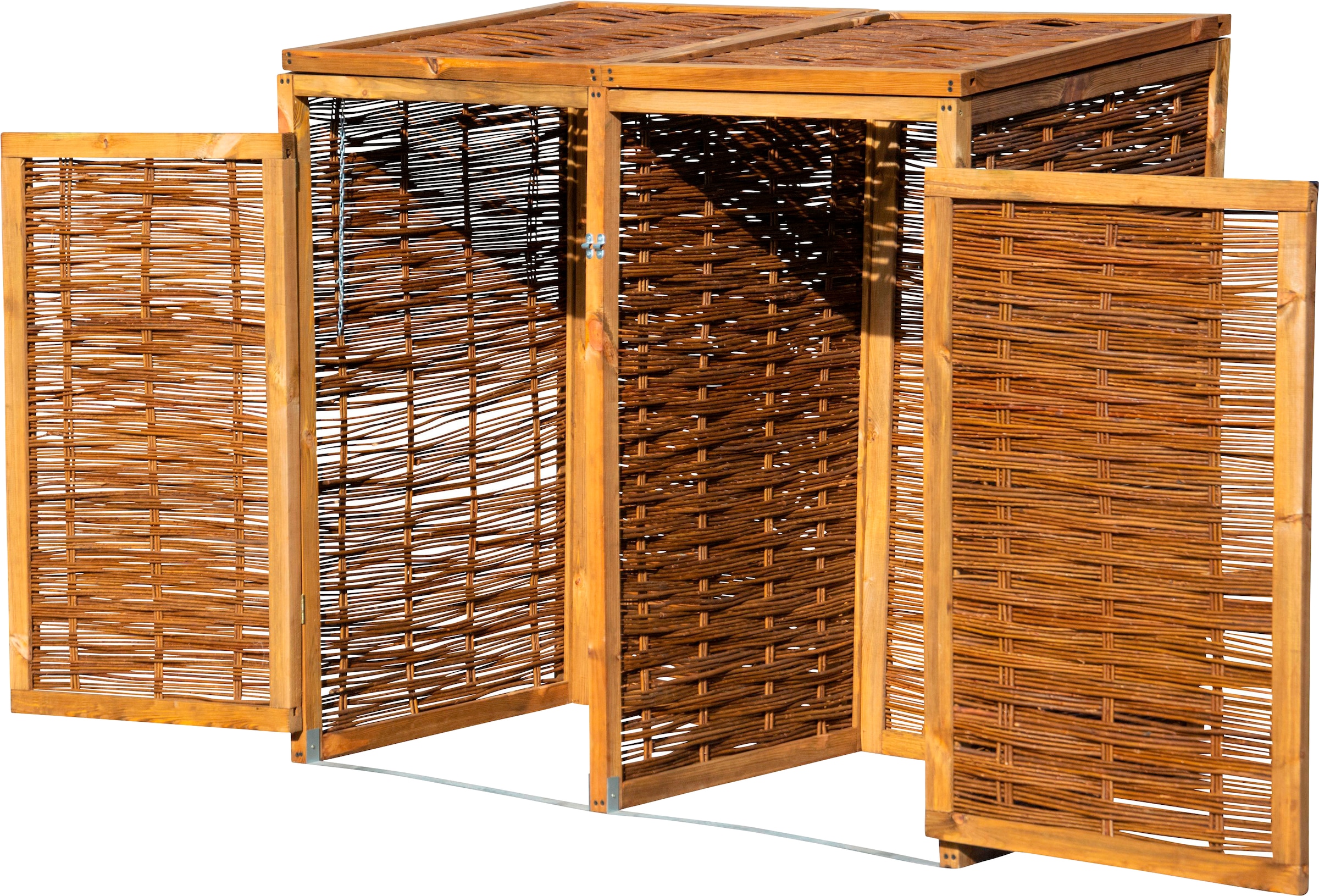 dobar Mülltonnenbox, 2x240l, BxTxH: 137x83x132 cm