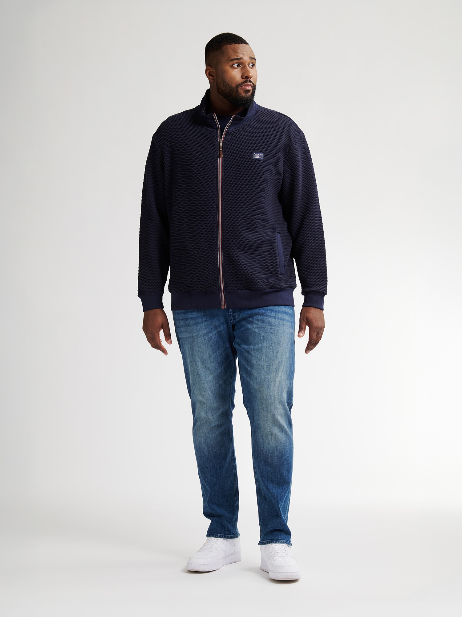 Petrol Industries Sweater, mit Logo Stickerei