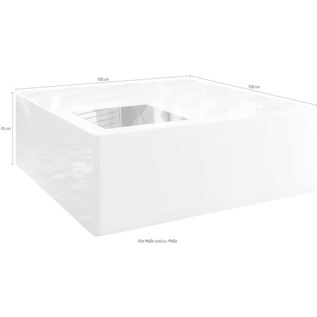 | Couchtisch, Mit online aus SalesFever Jelmoli-Versand bestellen Schwarzglas Quadrat