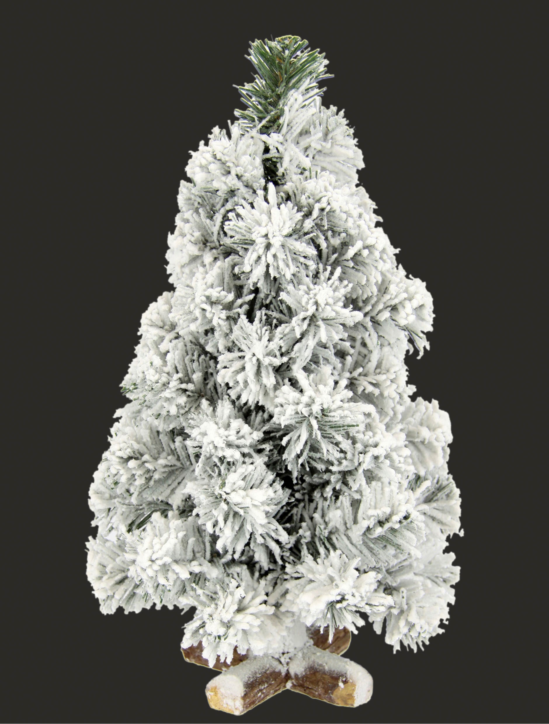 Tannenbaum »Weihnachtsdeko, kaufen 38 Holzfuss cm auf Kunstschnee Dekobaum Weihnachtsbaum«, mit I.GE.A.