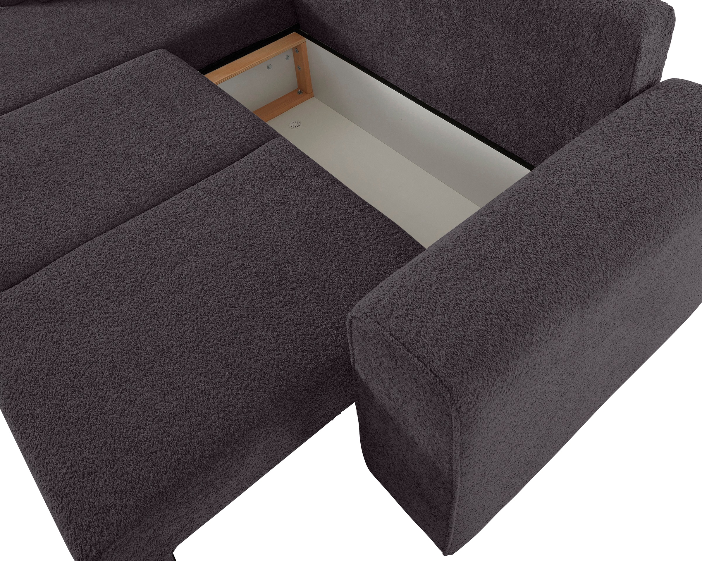Guido Maria Kretschmer Home&Living Ecksofa »Györ«, L-Form, wahlweise mit Bettfunktion und Bettkasten incl. 2 Zierkissen