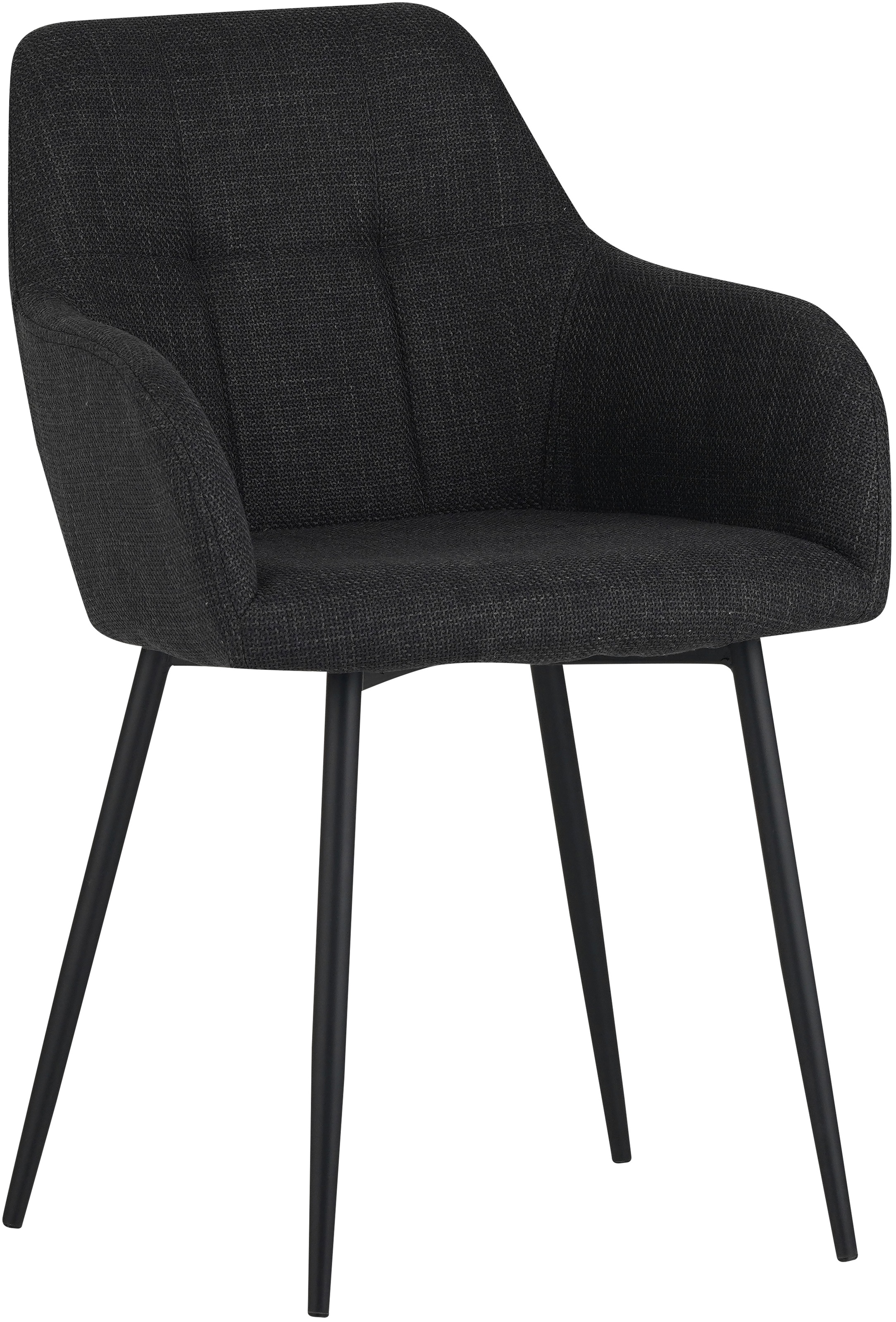 HELA Essgruppe »MOSEL«, (3 tlg.), Tisch 90x75 cm, Platte rund, gesinterter Stein, Armlehnenstuhl