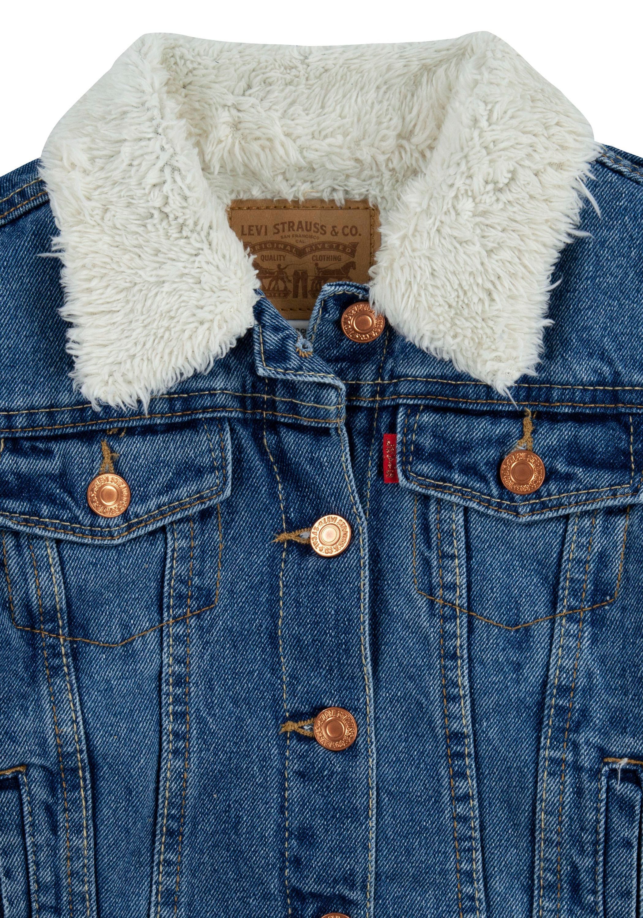 Levi's® Kids Jeansjacke »LVG SHERPA TRUCKER JACKET«, ohne Kapuze, for GIRLS