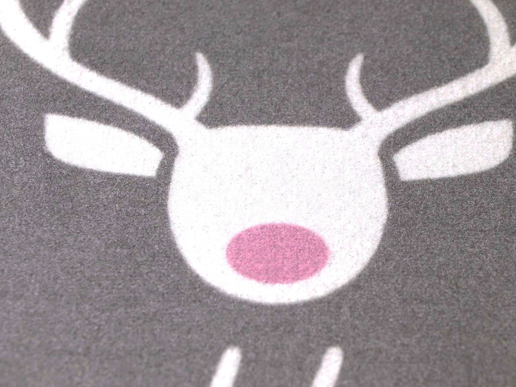 Primaflor-Ideen rechteckig, Jelmoli-Versand Spruch, rutschhemmend online in Fussmatte Weihnachten, mit »VELVET bestellen Schmutzfangmatte, - waschbar, Textil | HOHOHO«,