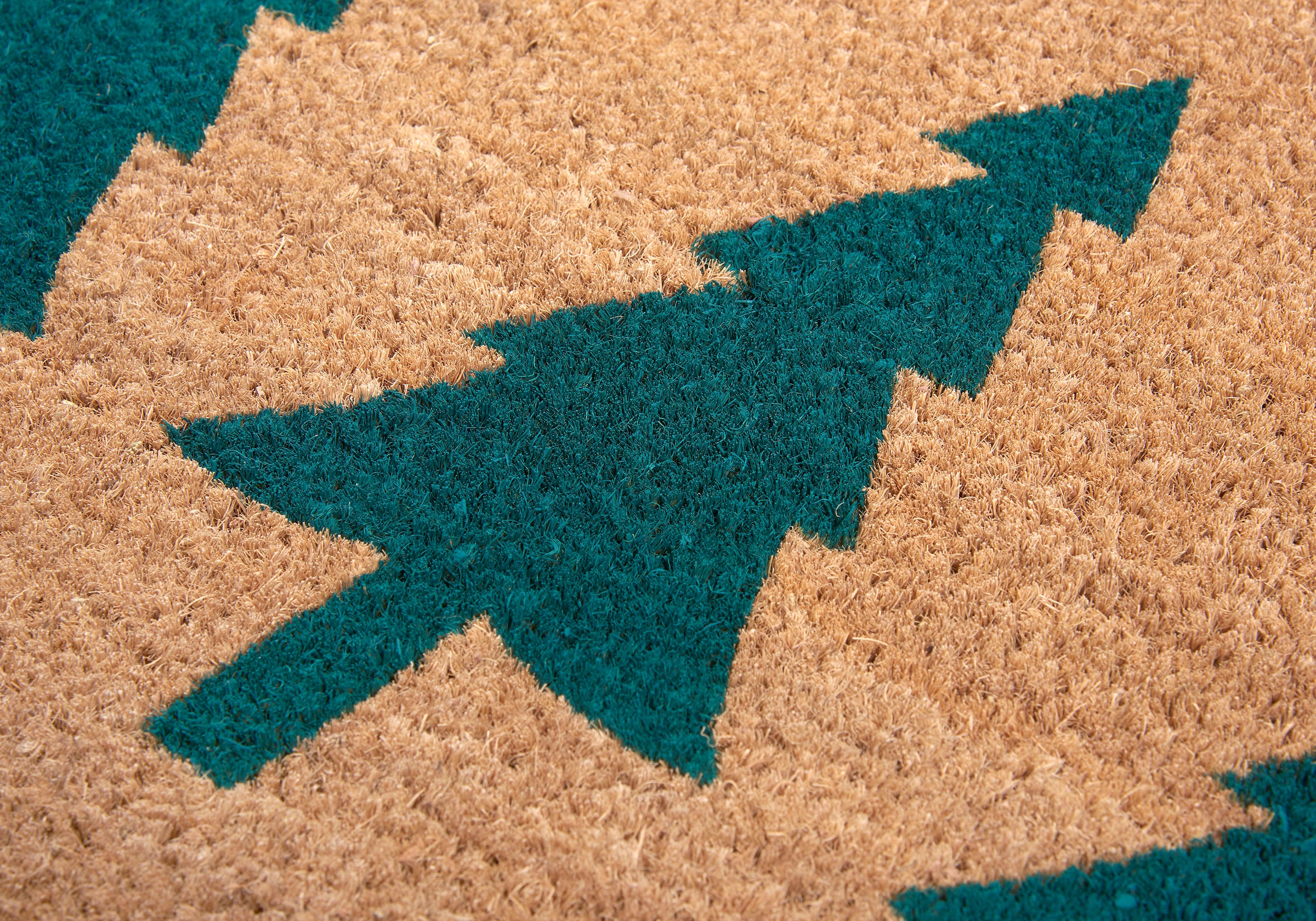 HANSE Home Fussmatte »Mix Mats Kokos Pine Trees«, rechteckig, 15 mm Höhe, Weihnachten, Schmutzfangmatte, Outdoor, Rutschfest, Innen, Kokosmatte