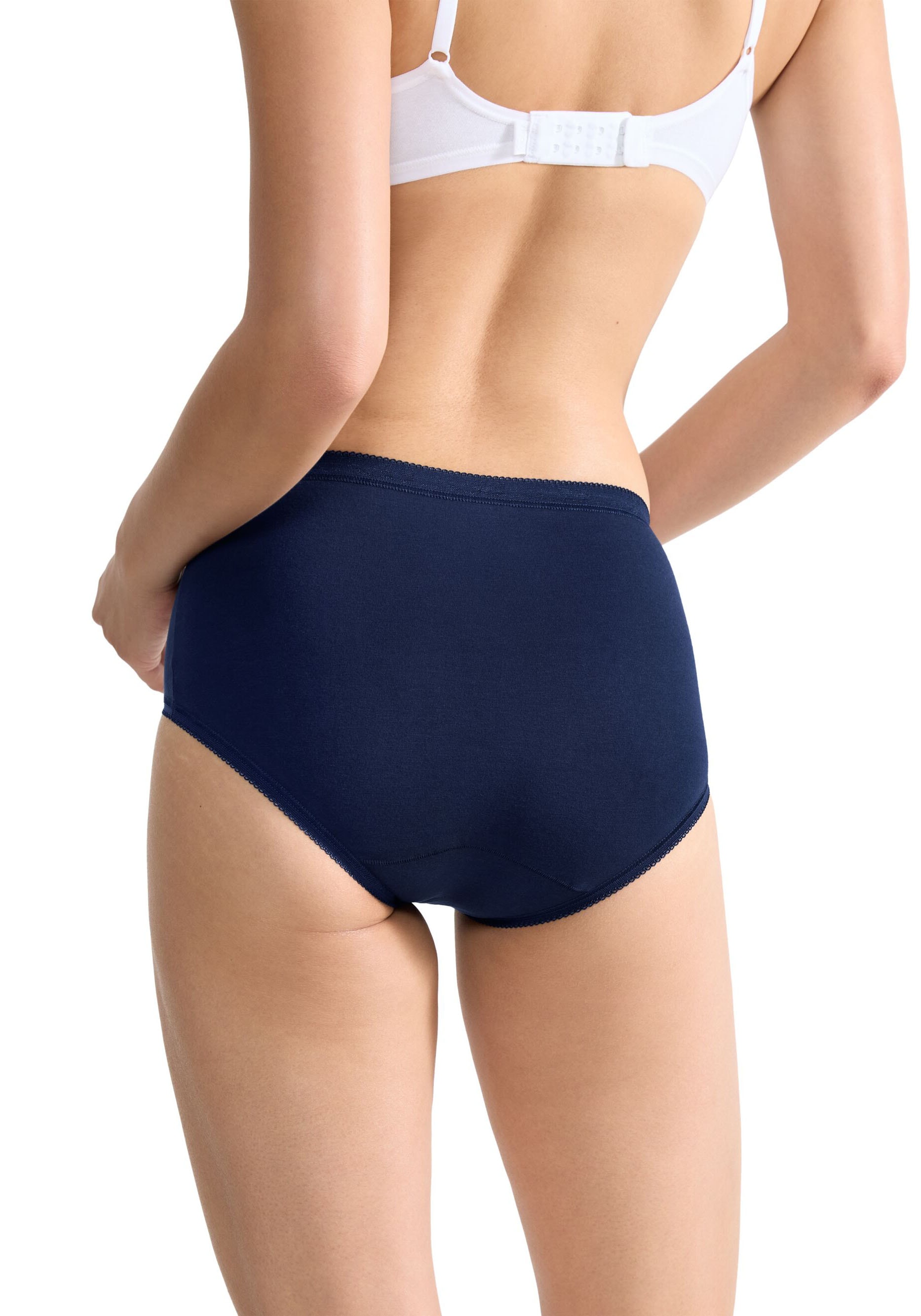 sloggi Midislip »Basic+«, (3er Pack), Baumwollmix, klassischer Stil, mittelhoher Bund, Softnähte