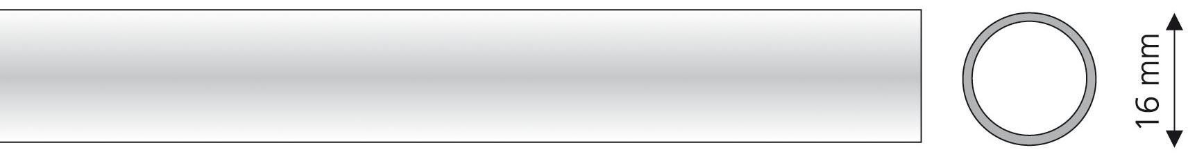 Liedeco Gardinenstange Ø 16 mm 1 läufig-läufig Fixmass