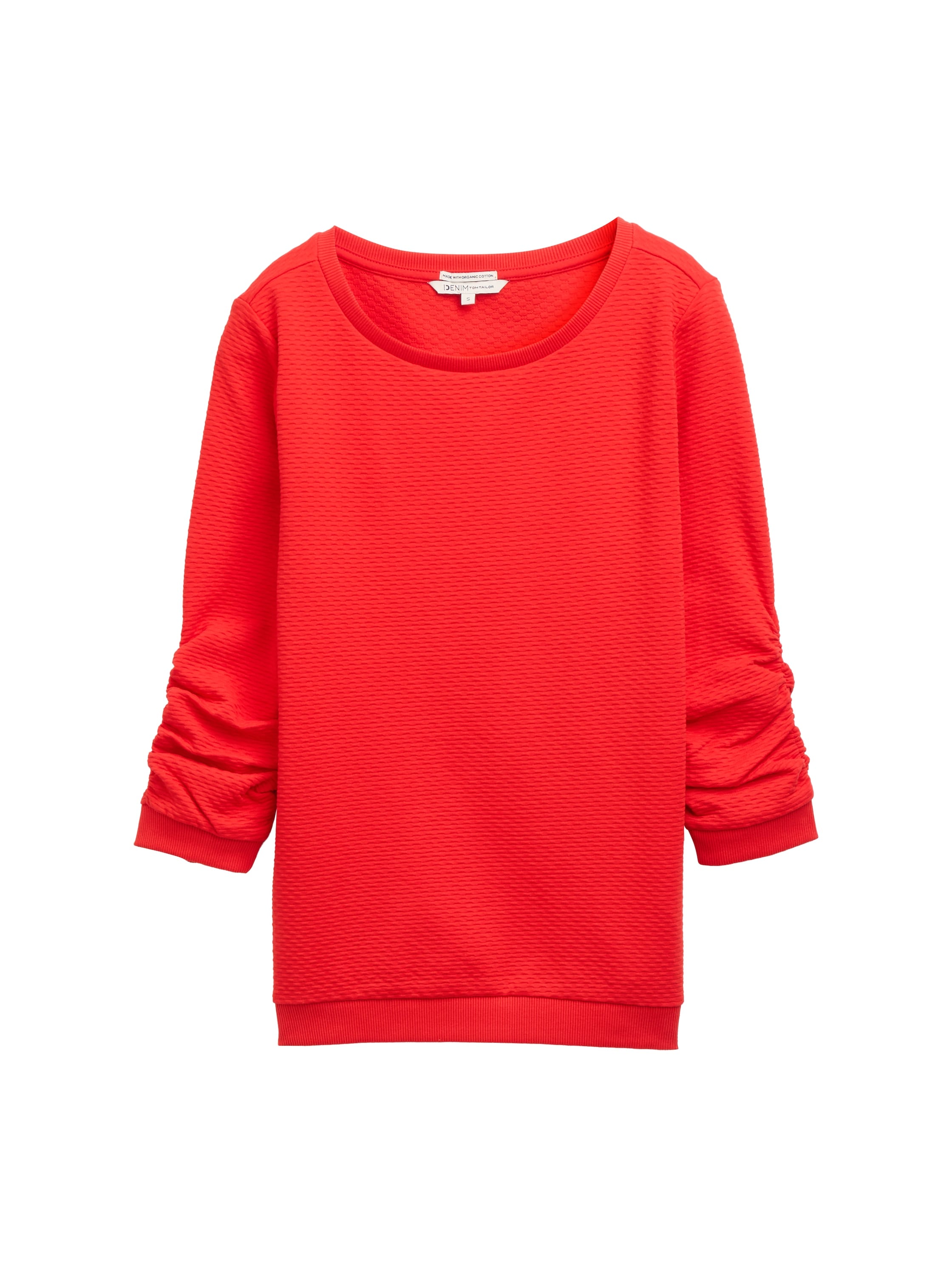 TOM TAILOR Denim Sweatshirt, mit besonderer Materialoberfläche