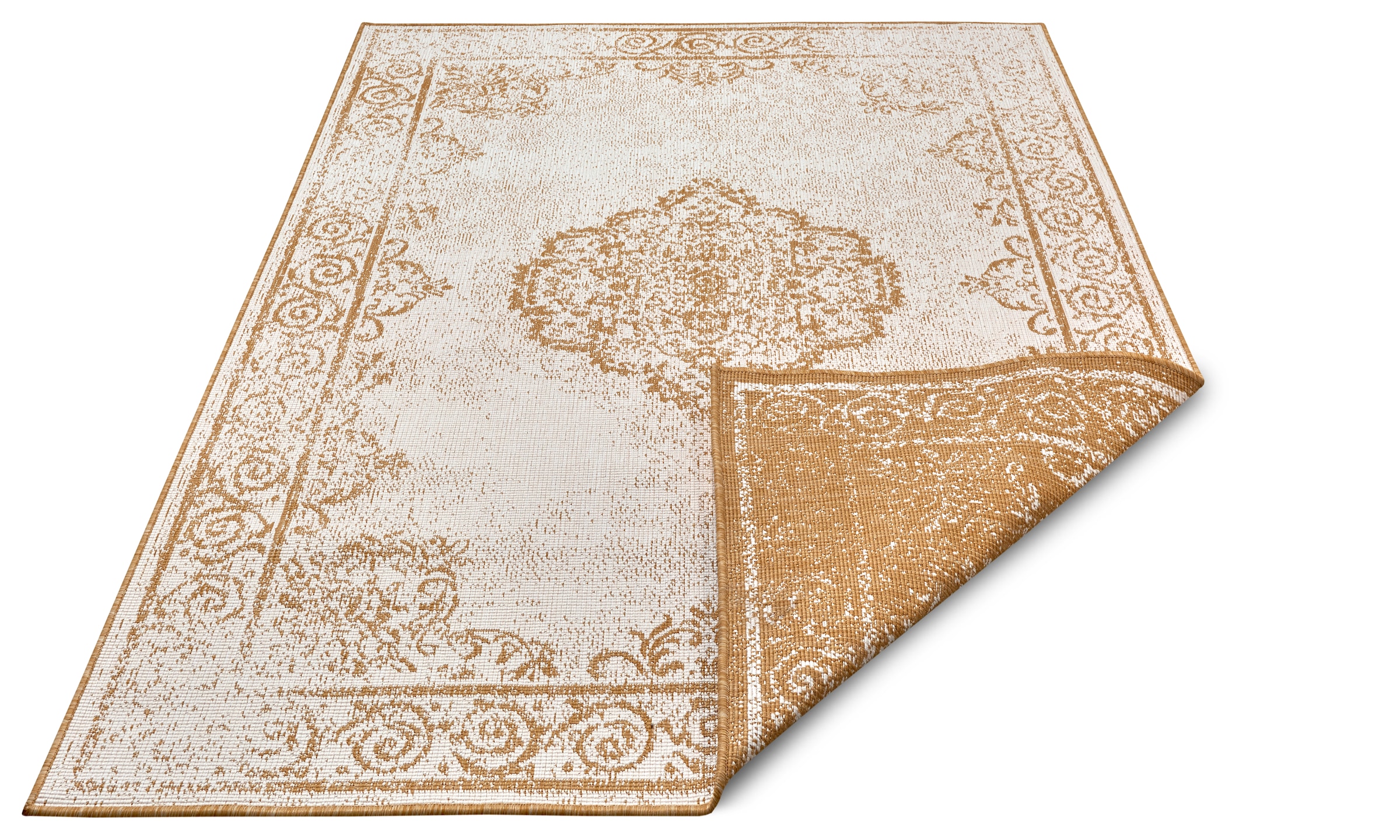 HANSE Home Teppich »CEBU Wendeteppich«, rechteckig, 5 mm Höhe, In-& Outdoor, Wetterfest, Balkon, Wohnzimmer, Wasserfest, Orientalisch