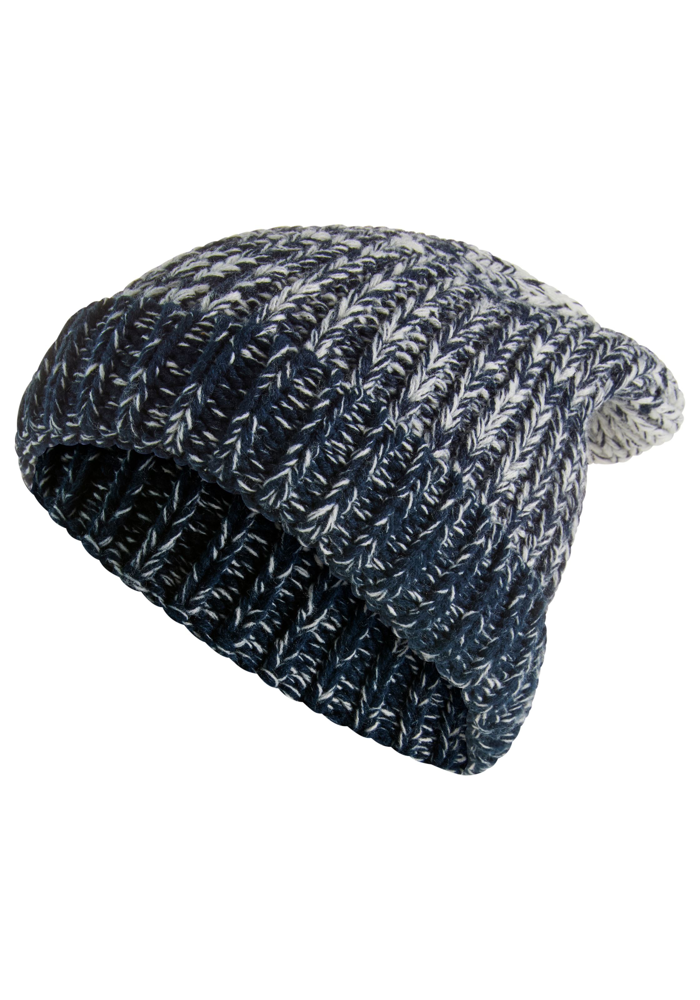 Man's World Strickmütze, in auffälliger Melange-Optik - NEW