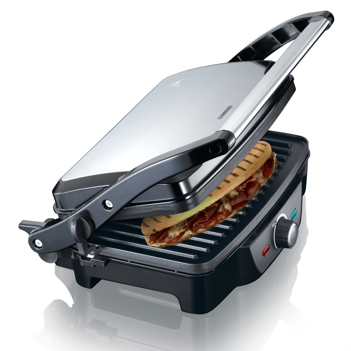 MELISSA Tischgrill »Melissa Tischgrill 16240108, Panini/Tischgrill, schwarz, 1600W«