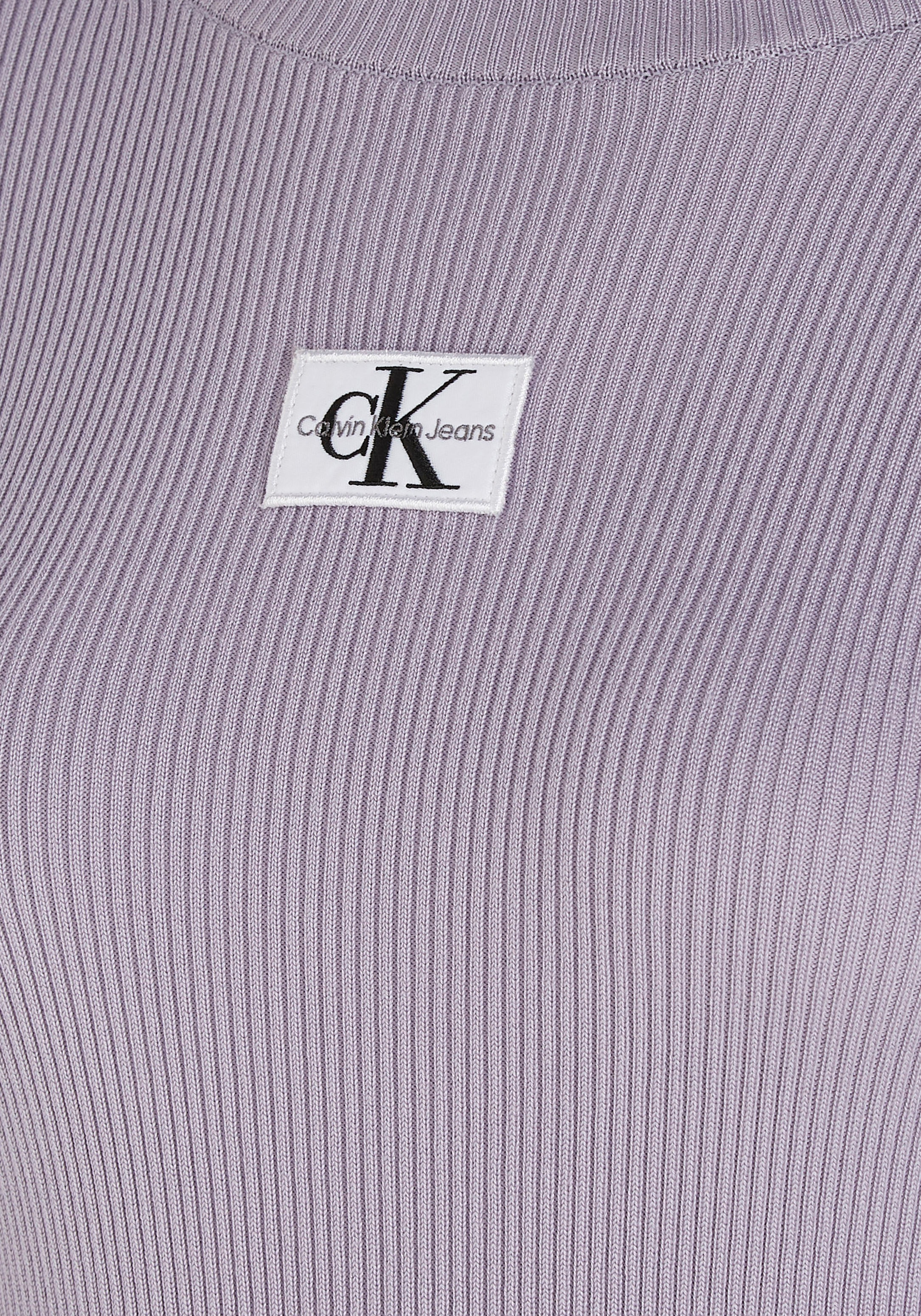 SWEATER ROLL DRESS« kaufen | NECK Klein Strickkleid Calvin »BADGE Jeans Jelmoli-Versand online