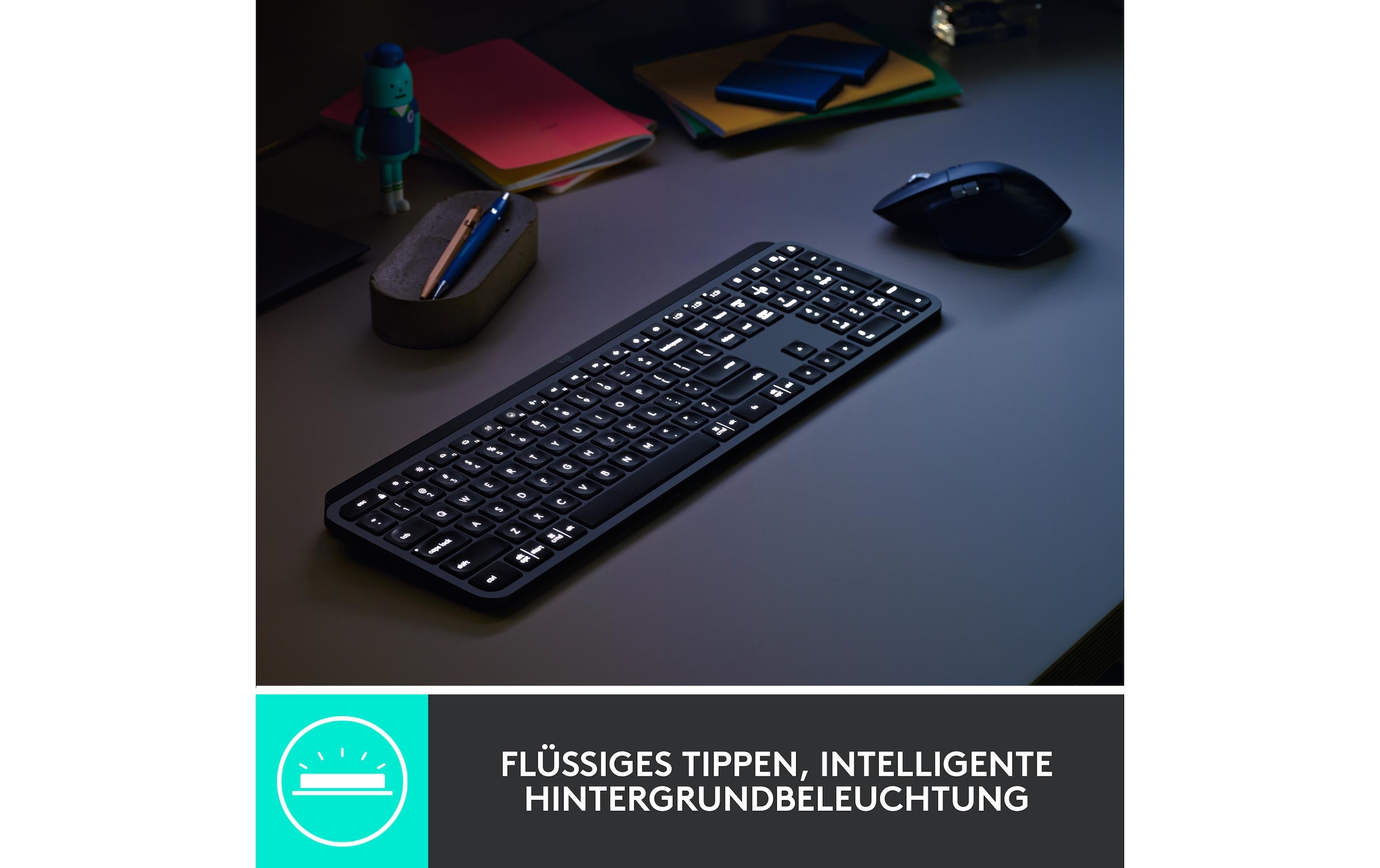 Logitech Tastatur- und Maus-Set »MX Keys Combo for Business 2. Gen«