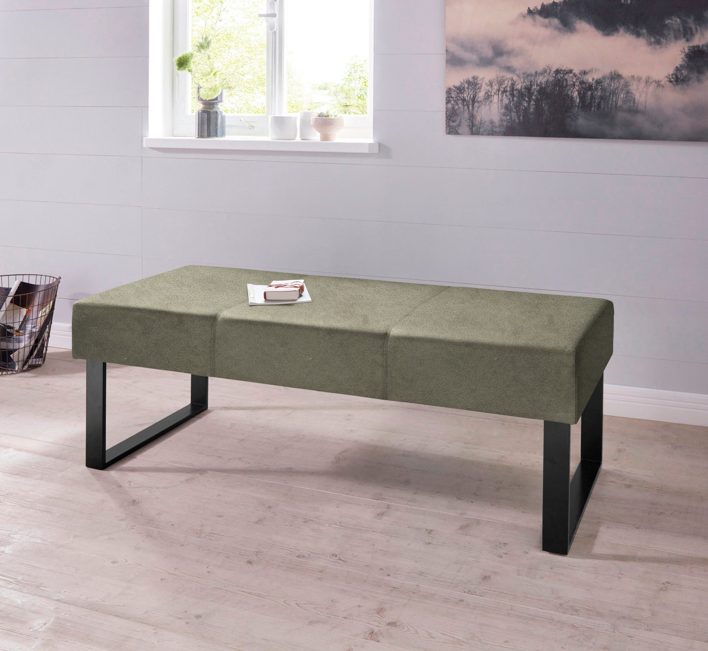 Home affaire Sitzbank »Oliver«, Breite 140cm, mit Metallgestell