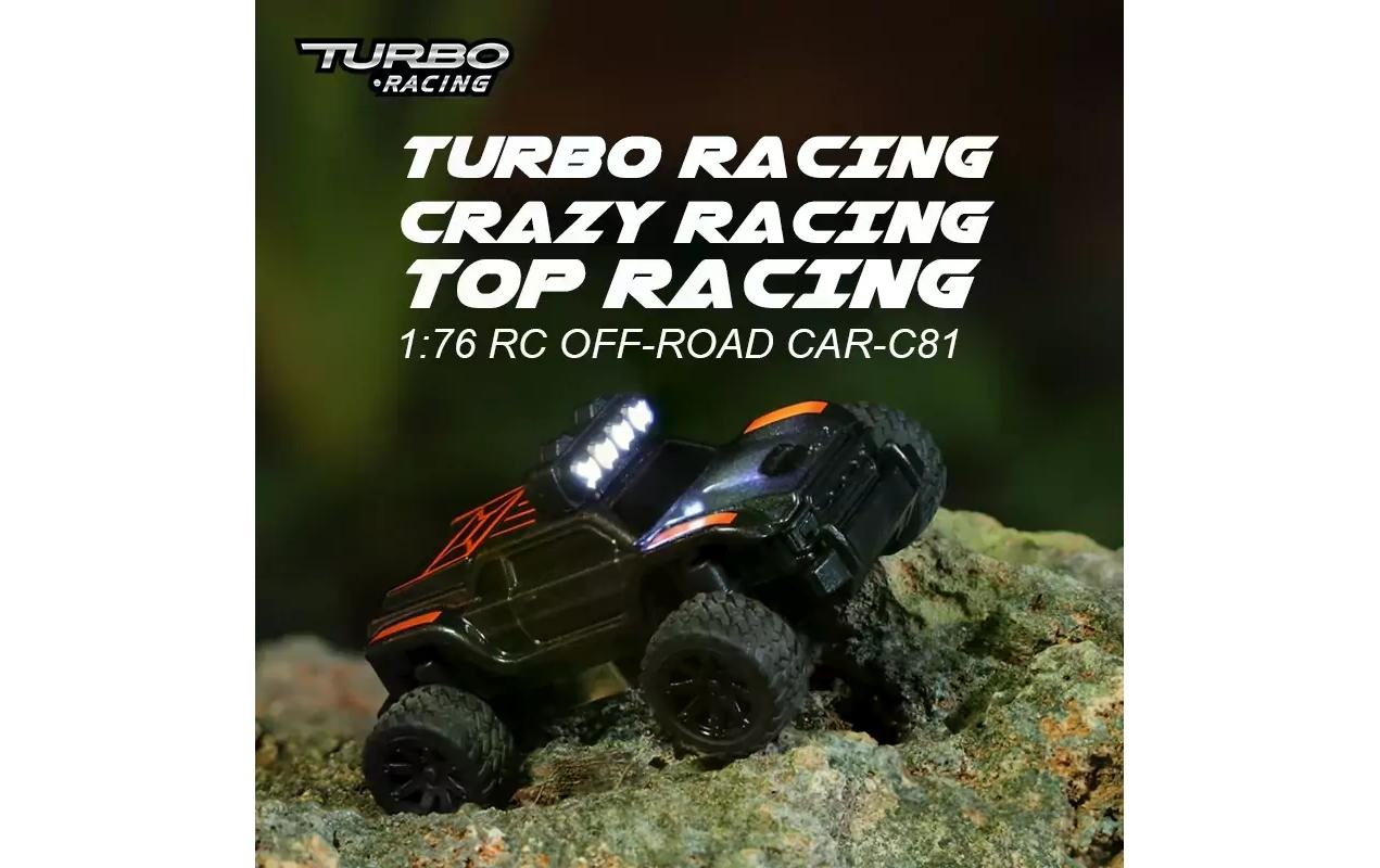 RC-Auto »Turbo Racing Micro Monster Truck TC-01, Schwarz,«
