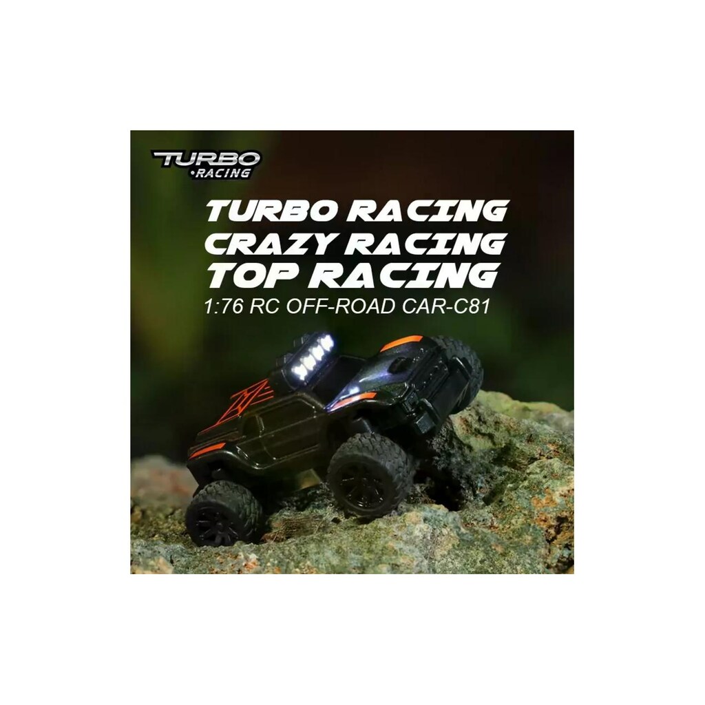 RC-Auto »Turbo Racing Micro Monster Truck TC-01, Schwarz,«