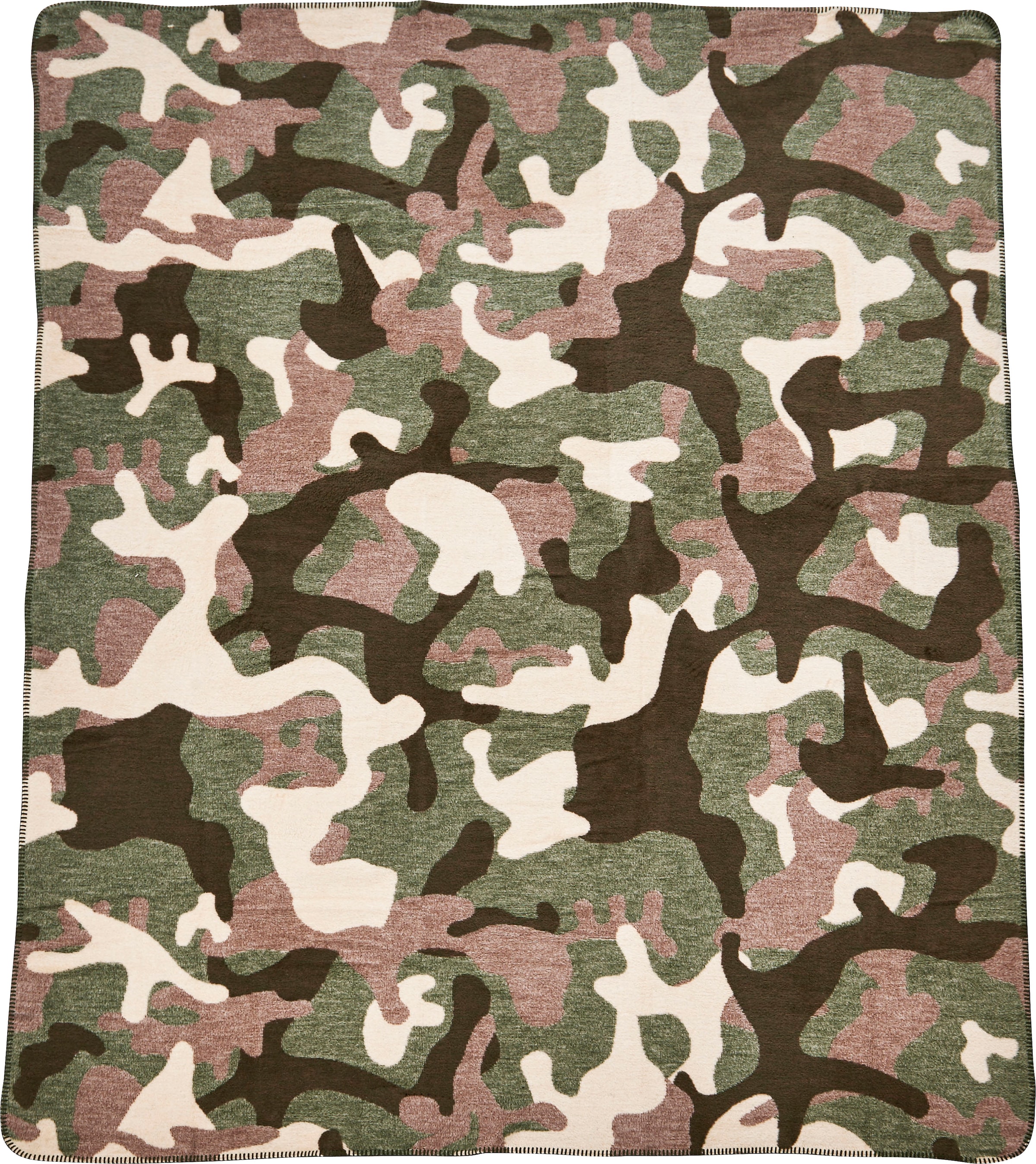 »Camouflage«, Wohndecke done.® kaufen | einfassender online Wohndecke Ziernaht, mit Kuscheldecke Jelmoli-Versand