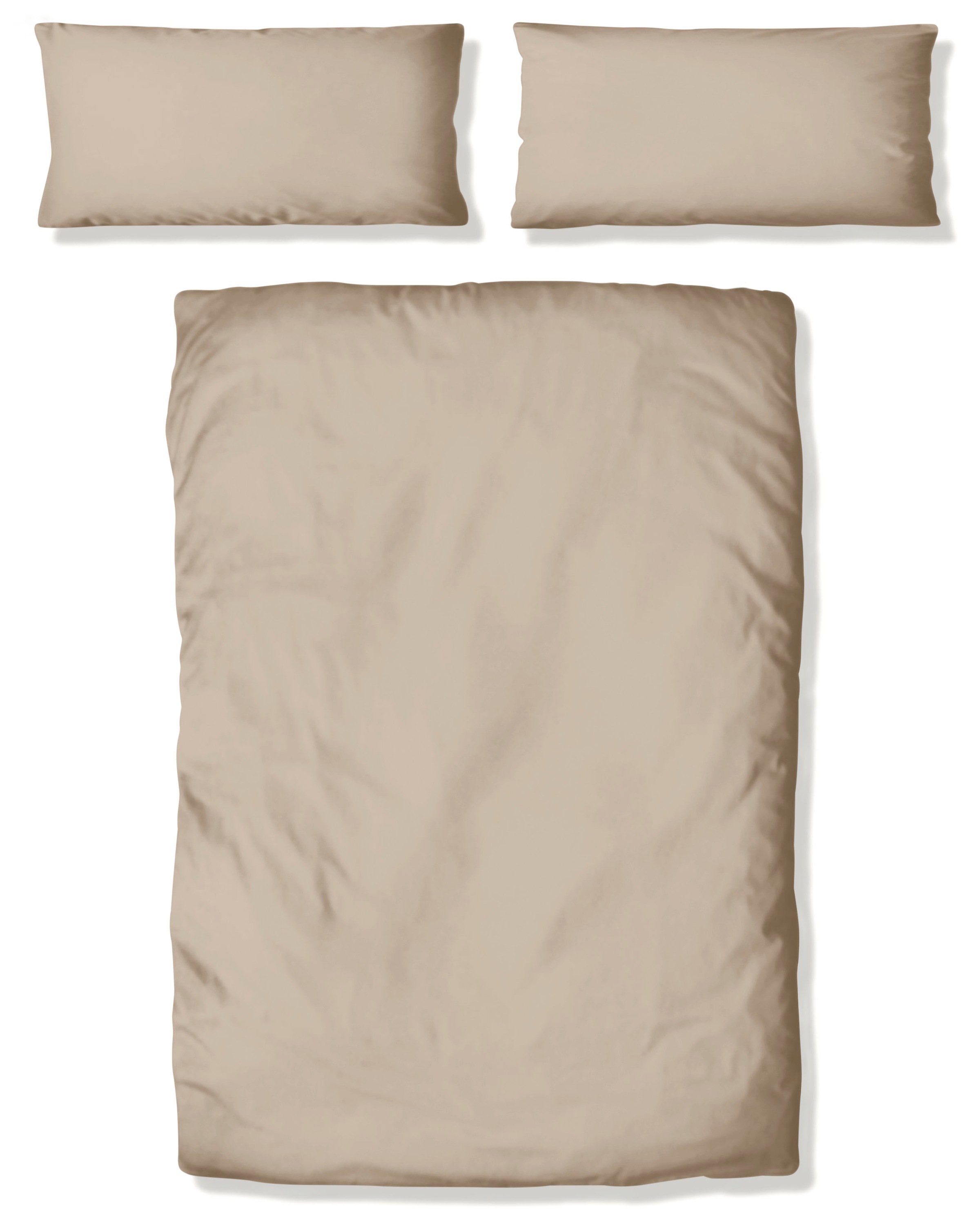 OTTO home Bettwäsche "Mila ab Gr. 135x200 cm aus 100% Baumwolle" 2 zeitlos elegante Uni Bettwäsche in verschiedenen Premium Qualitäten
