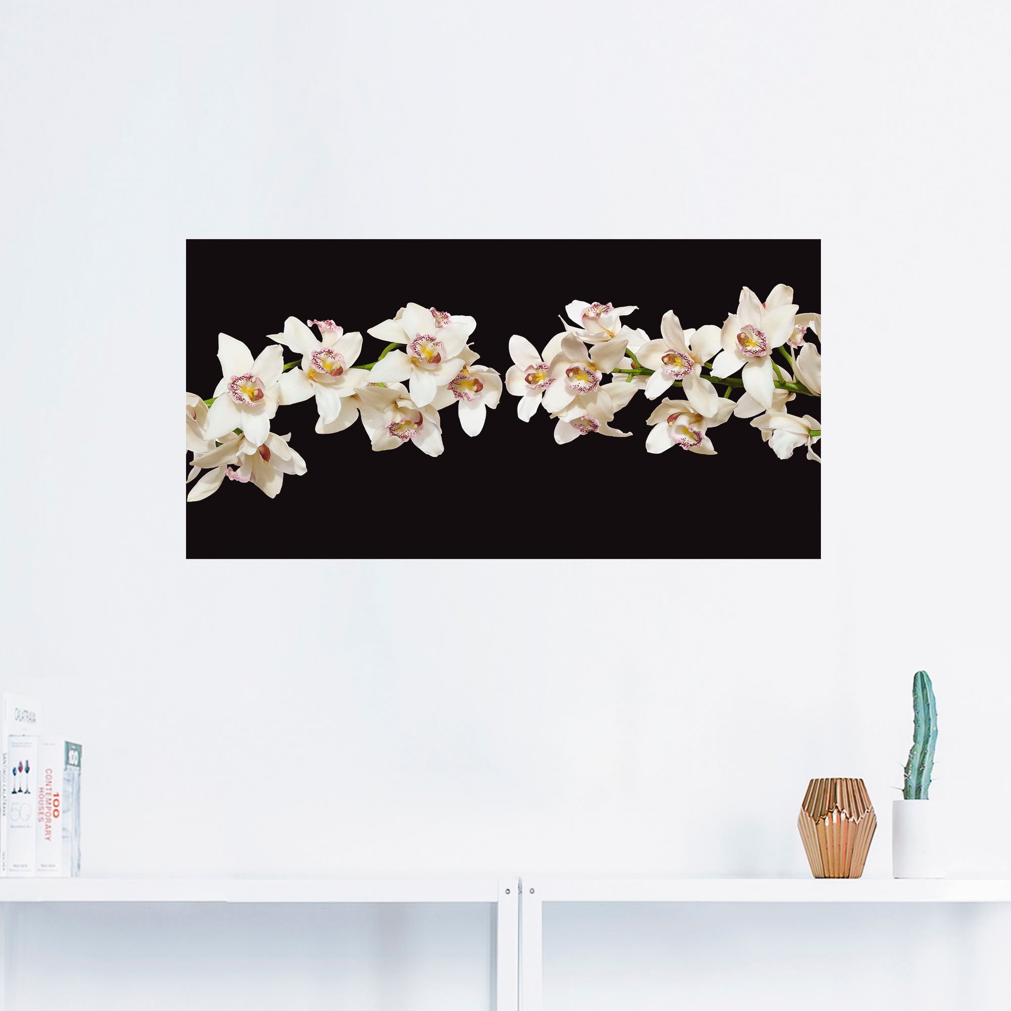 Artland Wandfolie »Weisse Orchideen«, Blumen, (1 St.), selbstklebend