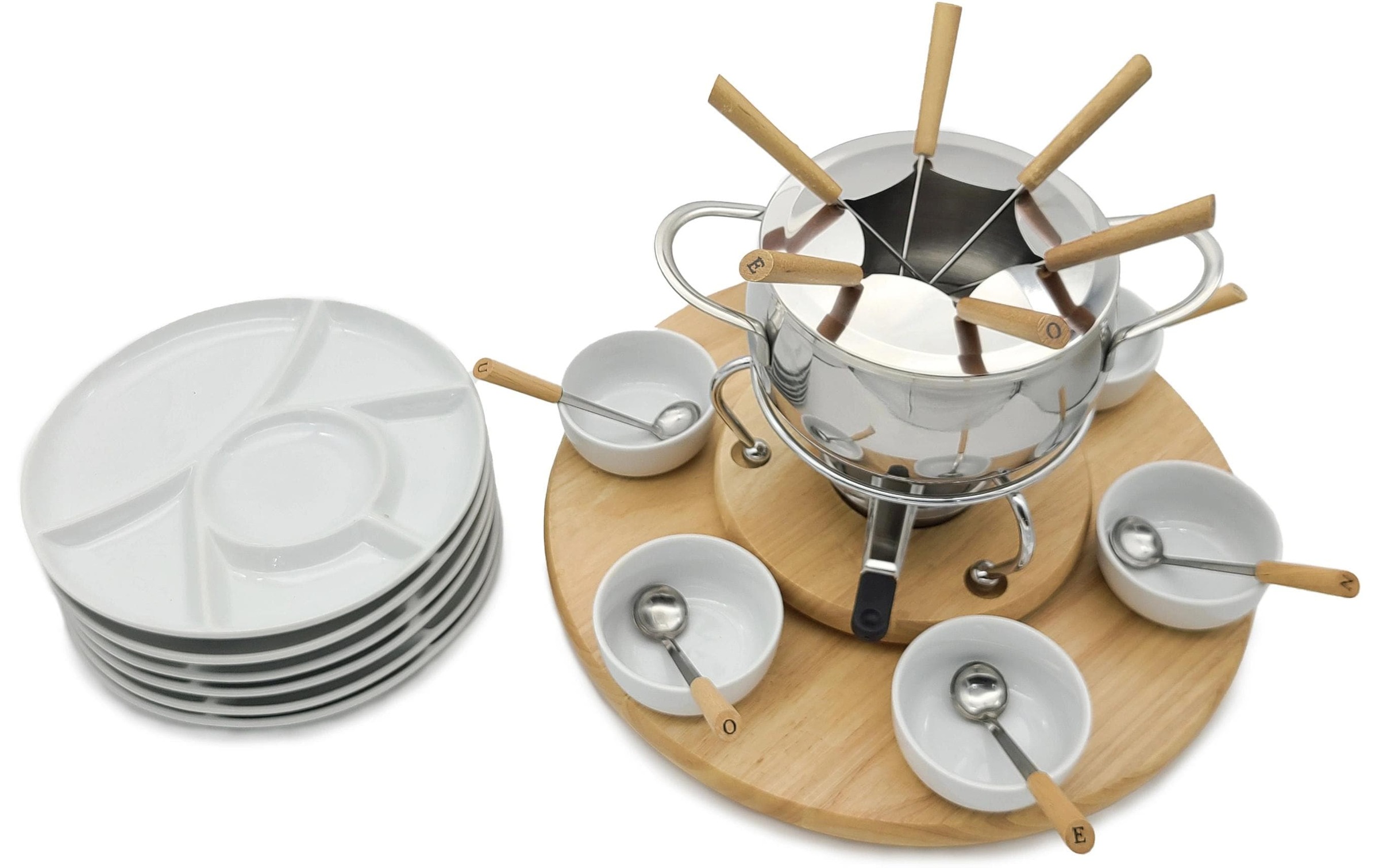 ohmex Fondue »OHM-FND-2229 29 Teile«, Holzart: Bambus (China)