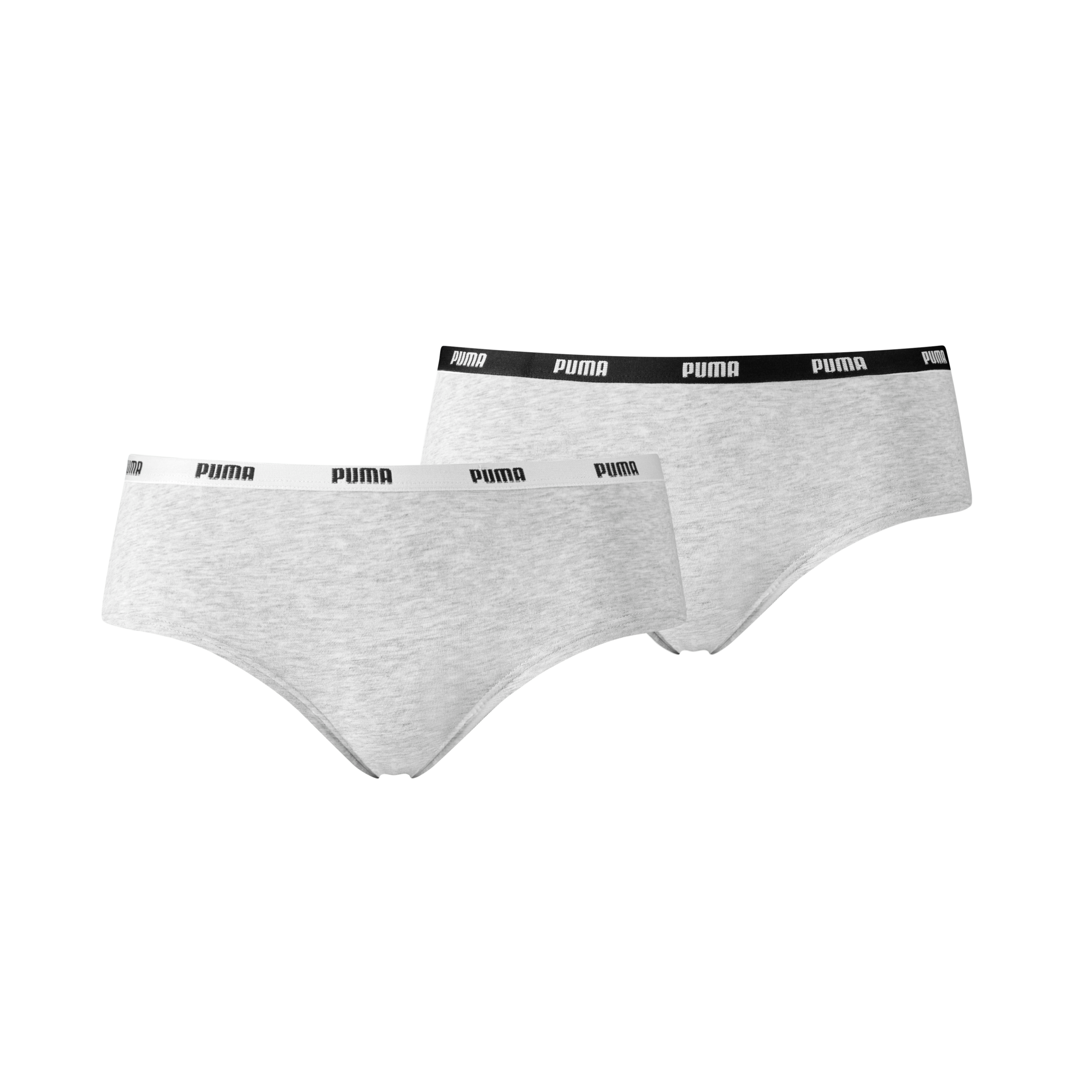PUMA Hipster "PUMA WOMEN HIPSTER 2P" 2er Pack, Mit elastischem Logobund