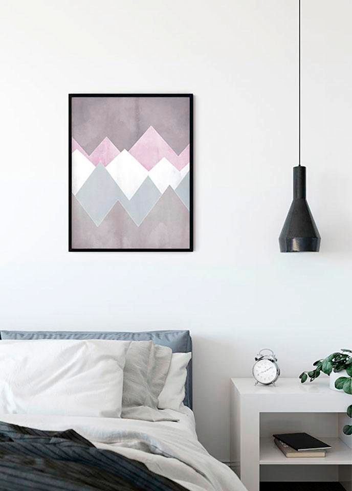 Komar Bild "Sunrise Mountain Gentle" Natur 1 Stk. tlg. Wandbild zur Dekoration - ohne Rahmen