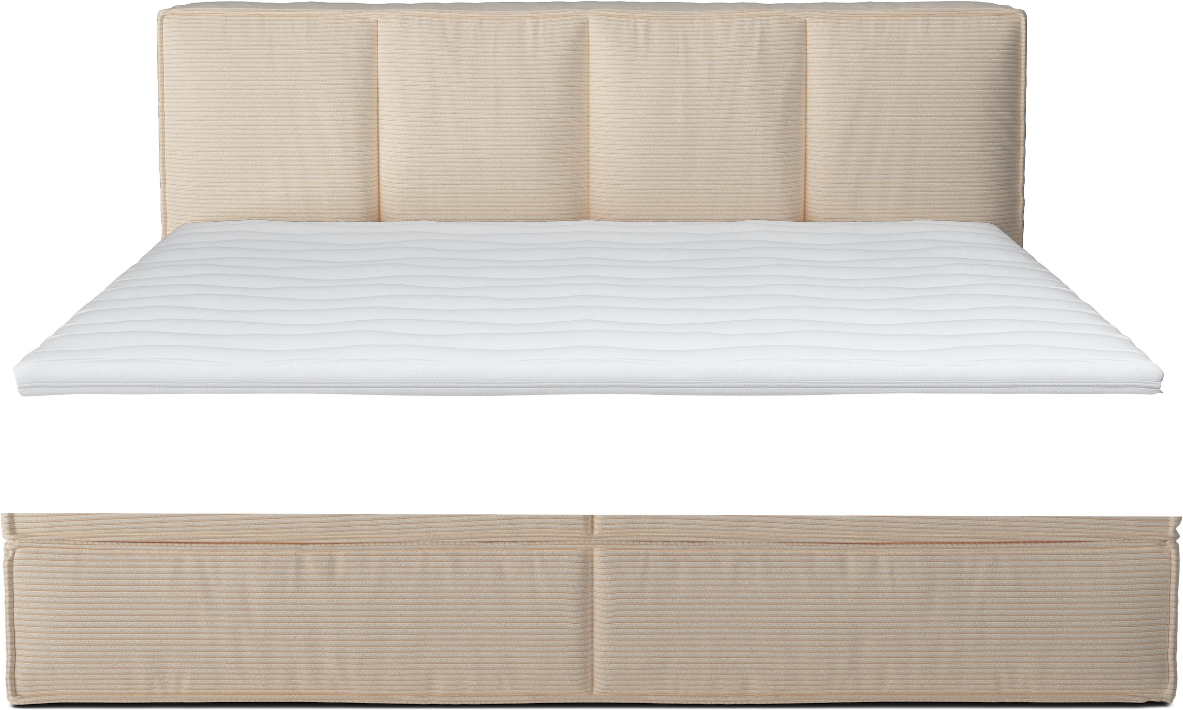 LeGer Home by Lena Gercke Boxspringbett »Addyson«, (Härtegrade H2, H3 und H4 wählbar), Boxspringbett inkl. Topper, 2 Matratzen