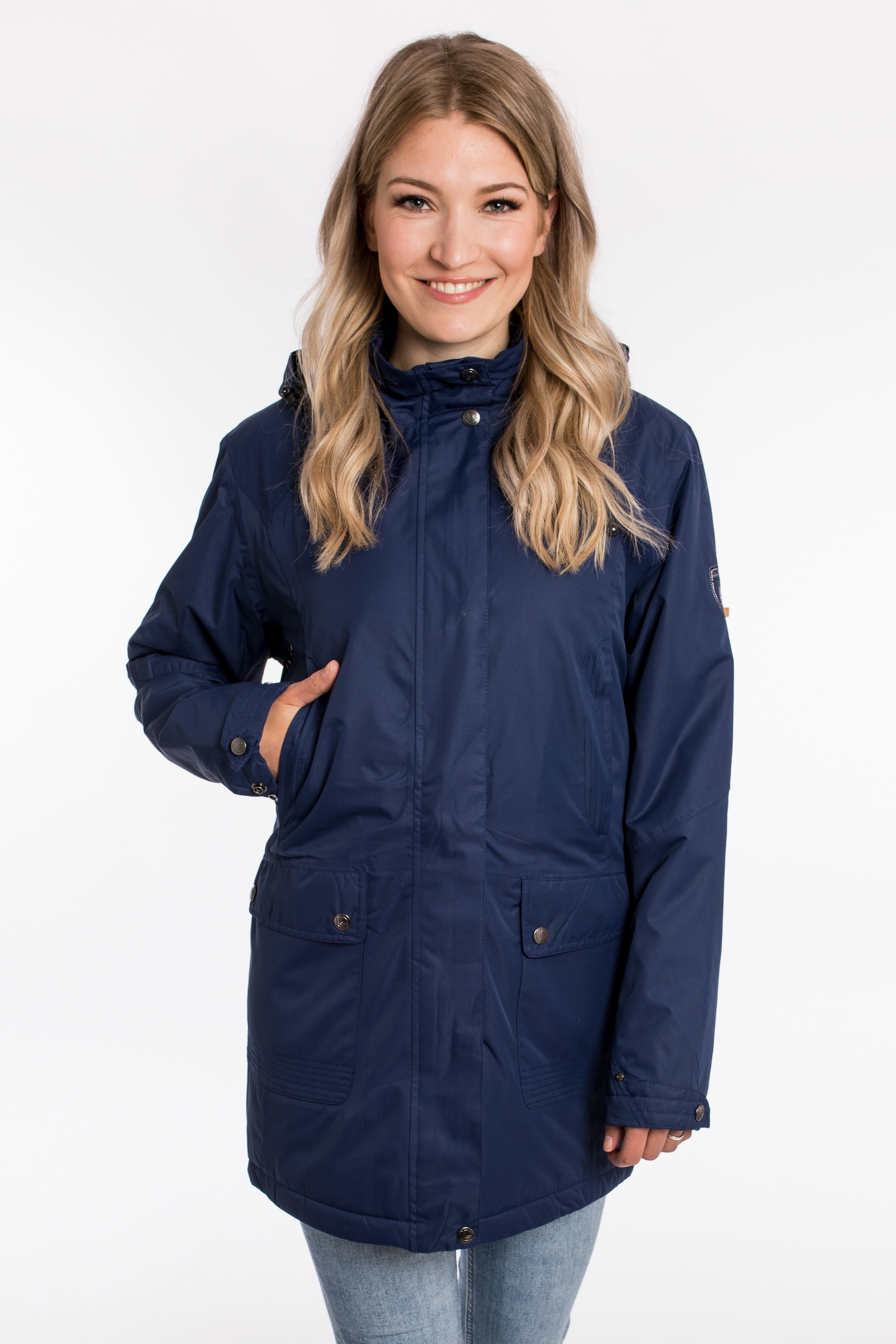 DEPROC Active Parka "PAISLEY WOMEN NEW" leicht wattierter Parka mit abnehmbarer Kapuze
