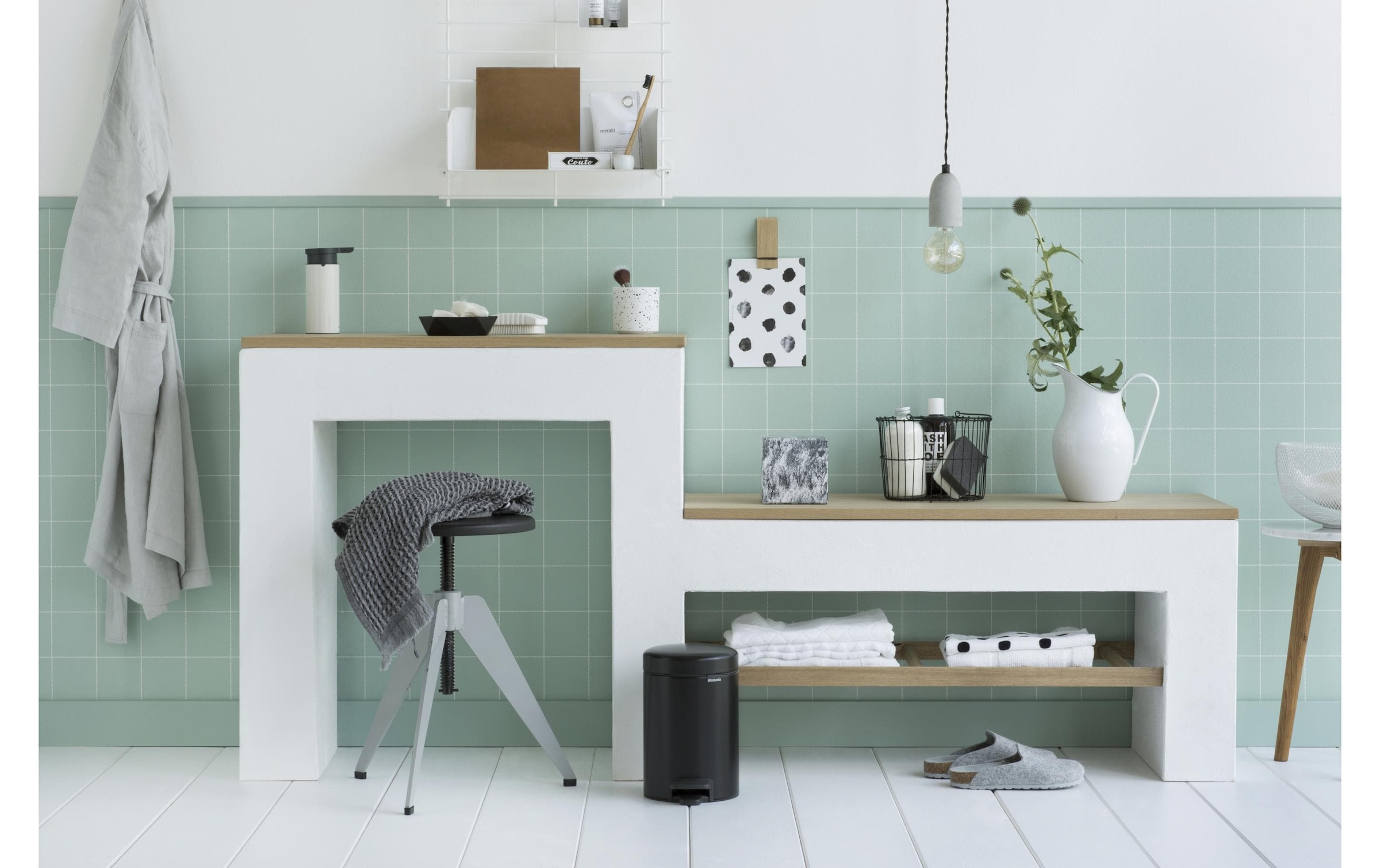 Brabantia Kosmetikeimer »NewIcon 3 l, Matt Black«, 1 Behälter