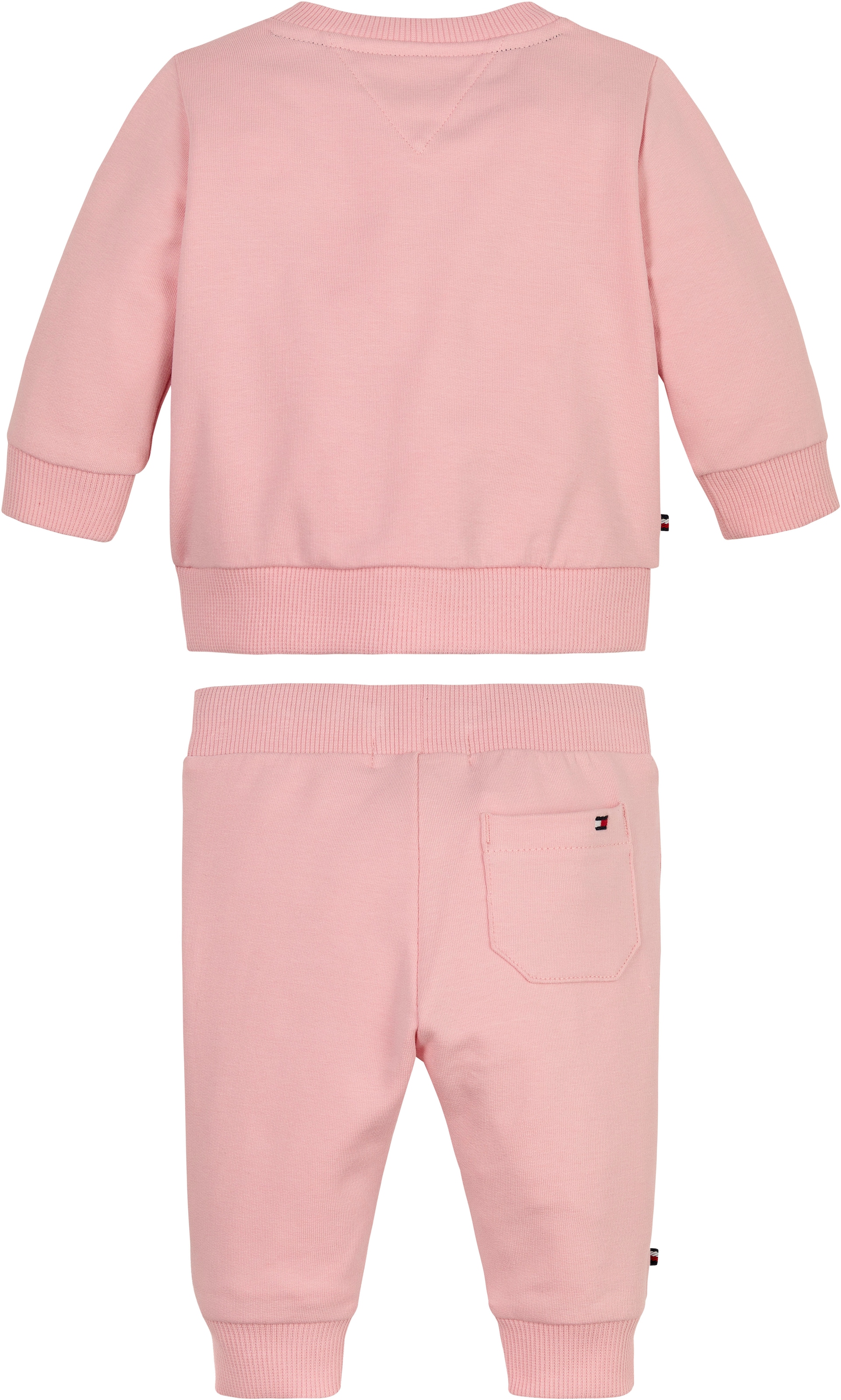 Tommy Hilfiger Langarmshirt & Hose »MONOTYPE OVAL 2 PIECE SET«, Baby bis 2 Jahre, grosser Logodruck, Drucker am Ausschnitt