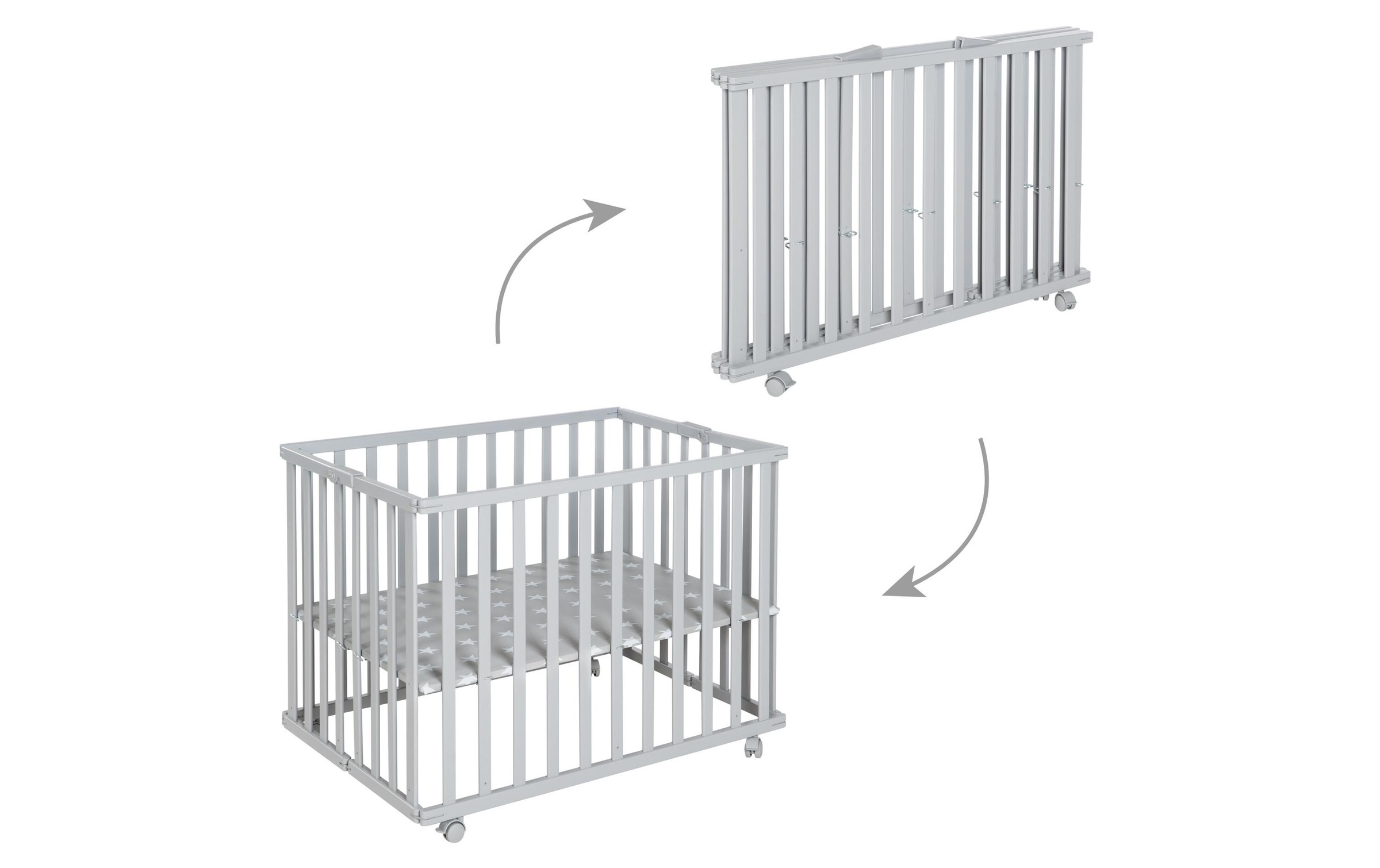 roba® Laufgitter »klappbar Taupe«