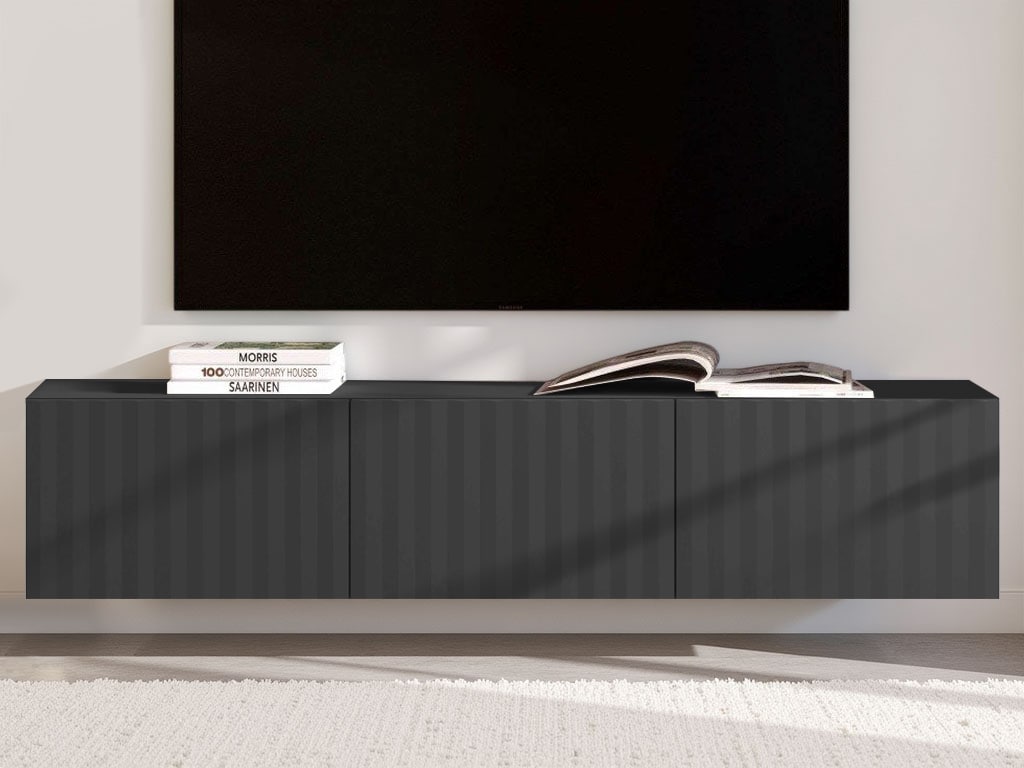 INOSIGN Lowboard »Antibes TV-Lowboard, Breite 192/154/128 cm, TV-Schrank«, TV-Kommode, 3D-Fronten, Push-To-Open-Funktion, Wandmonatage