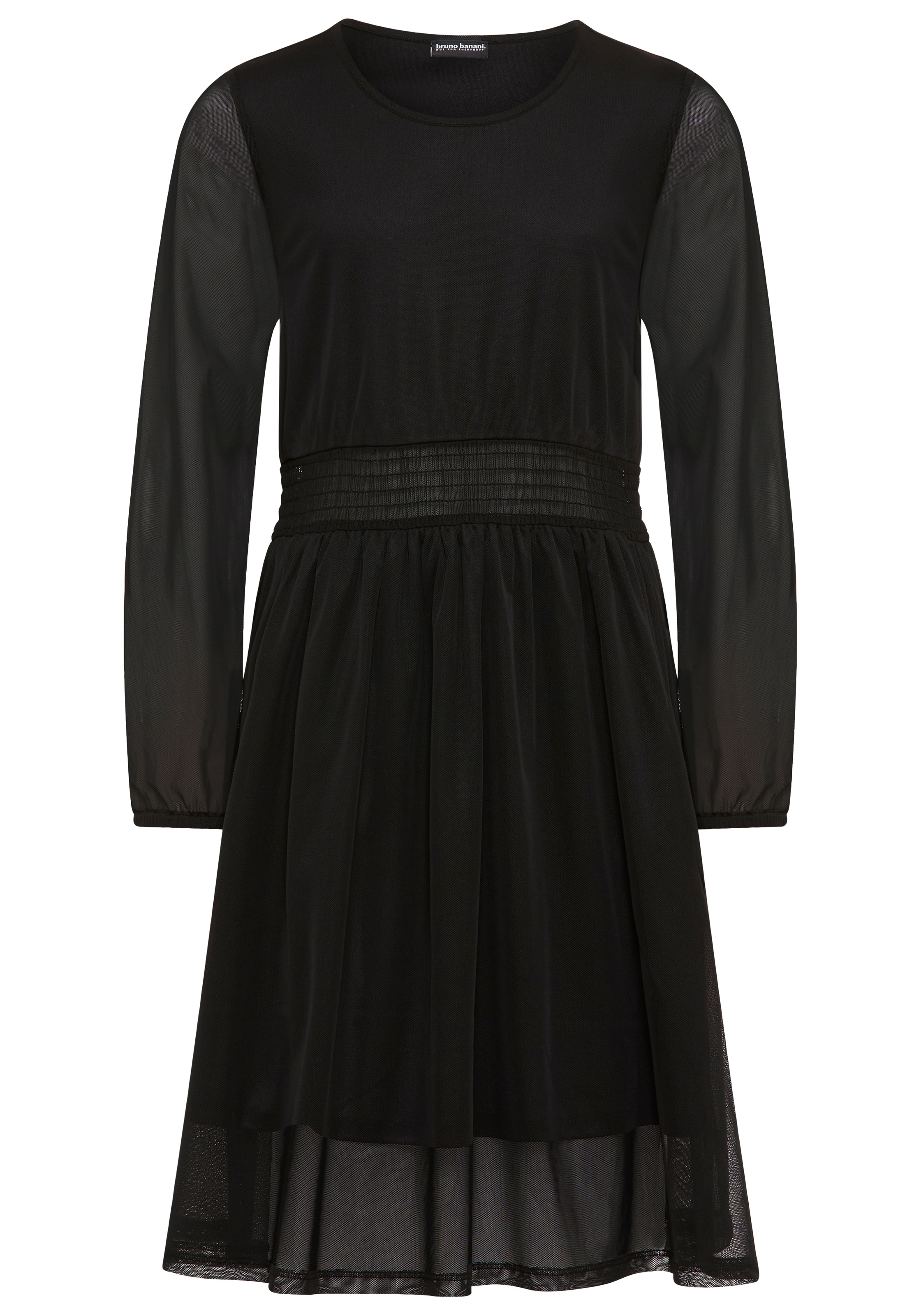 Bruno Banani Jerseykleid »Chiffonkleid«, NEUHEIT: BRUNO BANANI für TEENS! Shirtkleid mit Chiffon