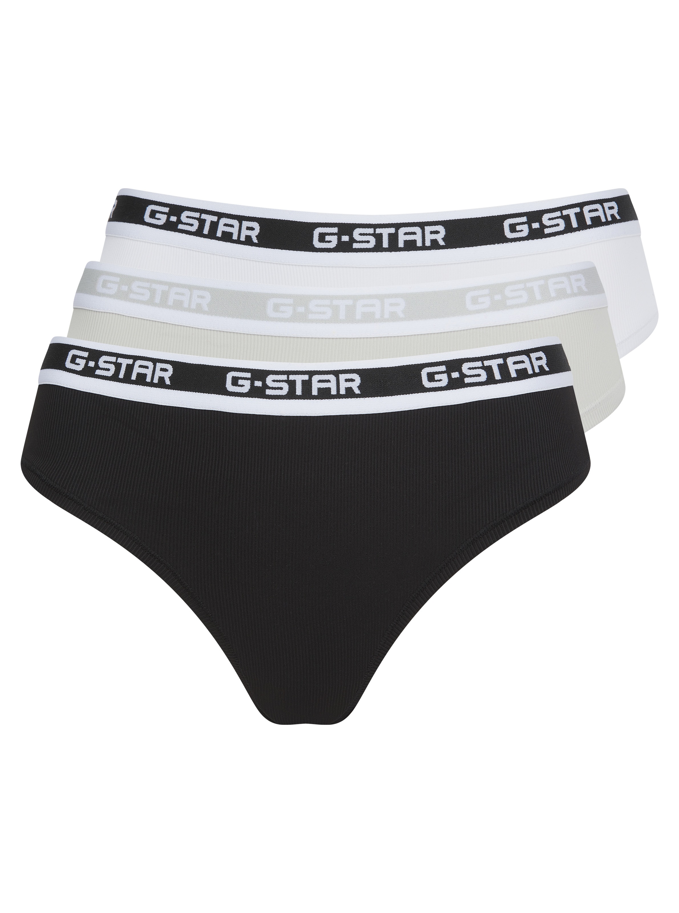 G-STAR Brasilslip »RHODONITE, 3 PACK BRAZILIAN BRIEFS« Packung, 3 Stk. unifarben, mit Logobund