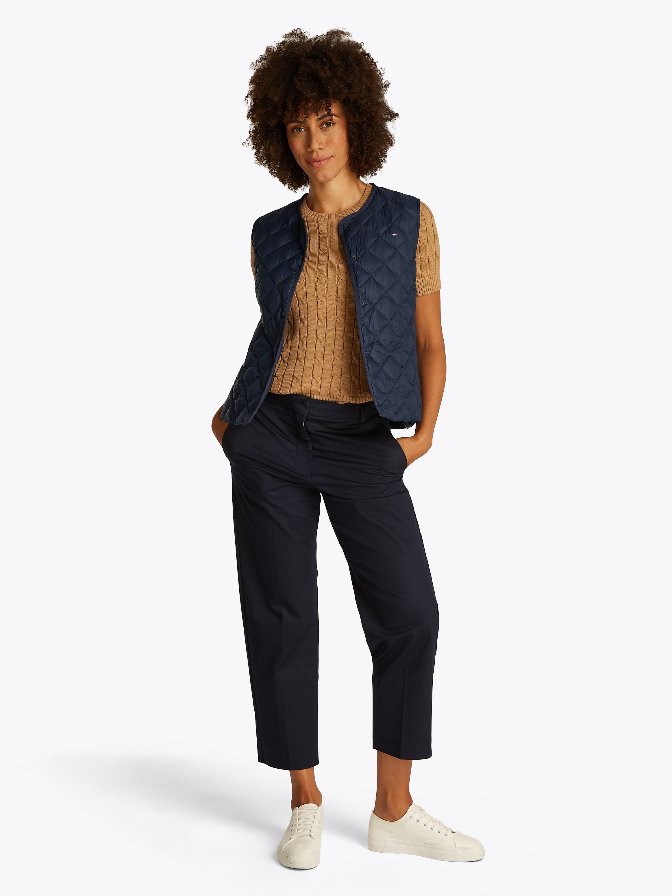 Tommy Hilfiger Steppweste, mit Logostickerei