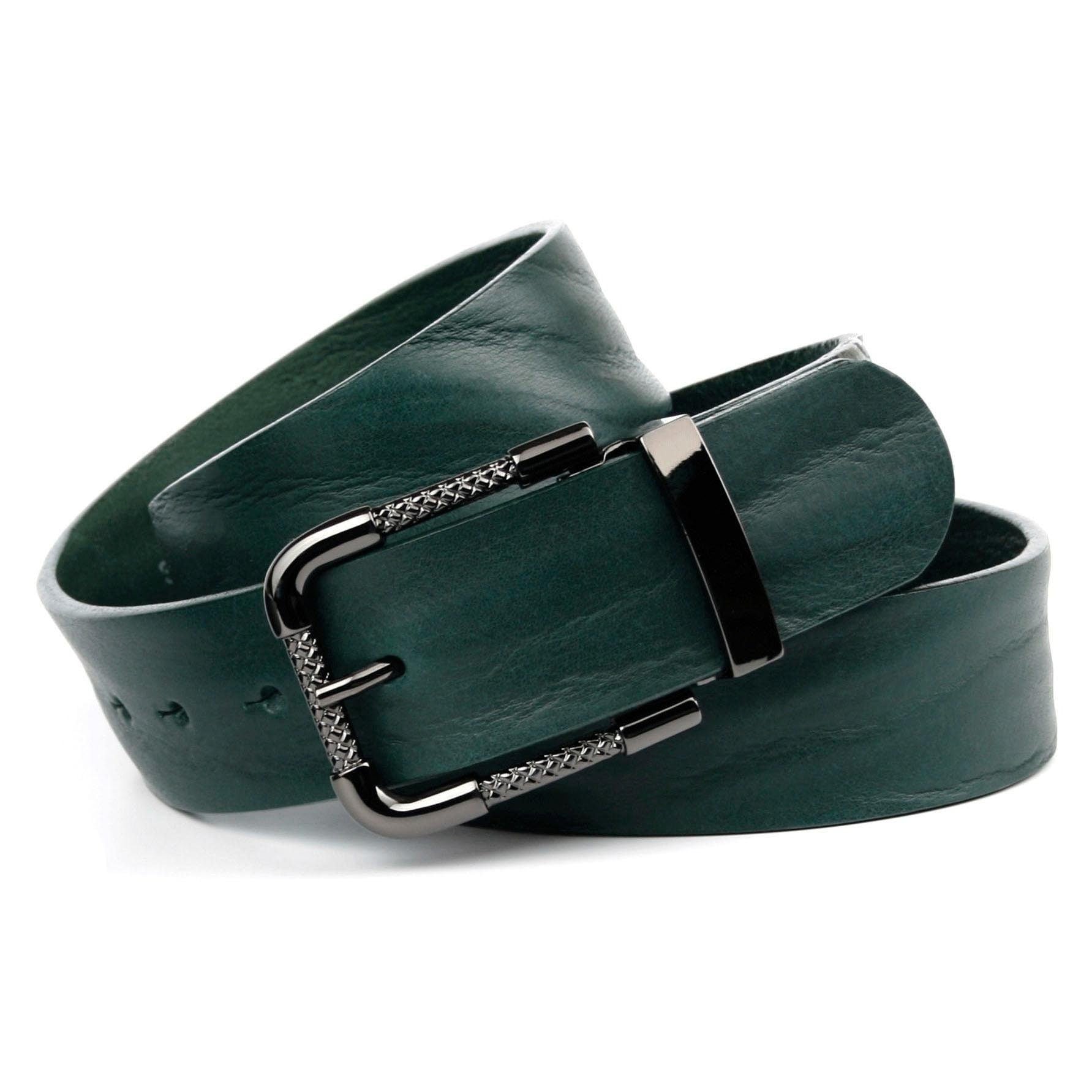 Anthoni Crown Ledergürtel, Volledergürtel in Schweiz Jelmoli-Versand online dunkelgrün bei shoppen
