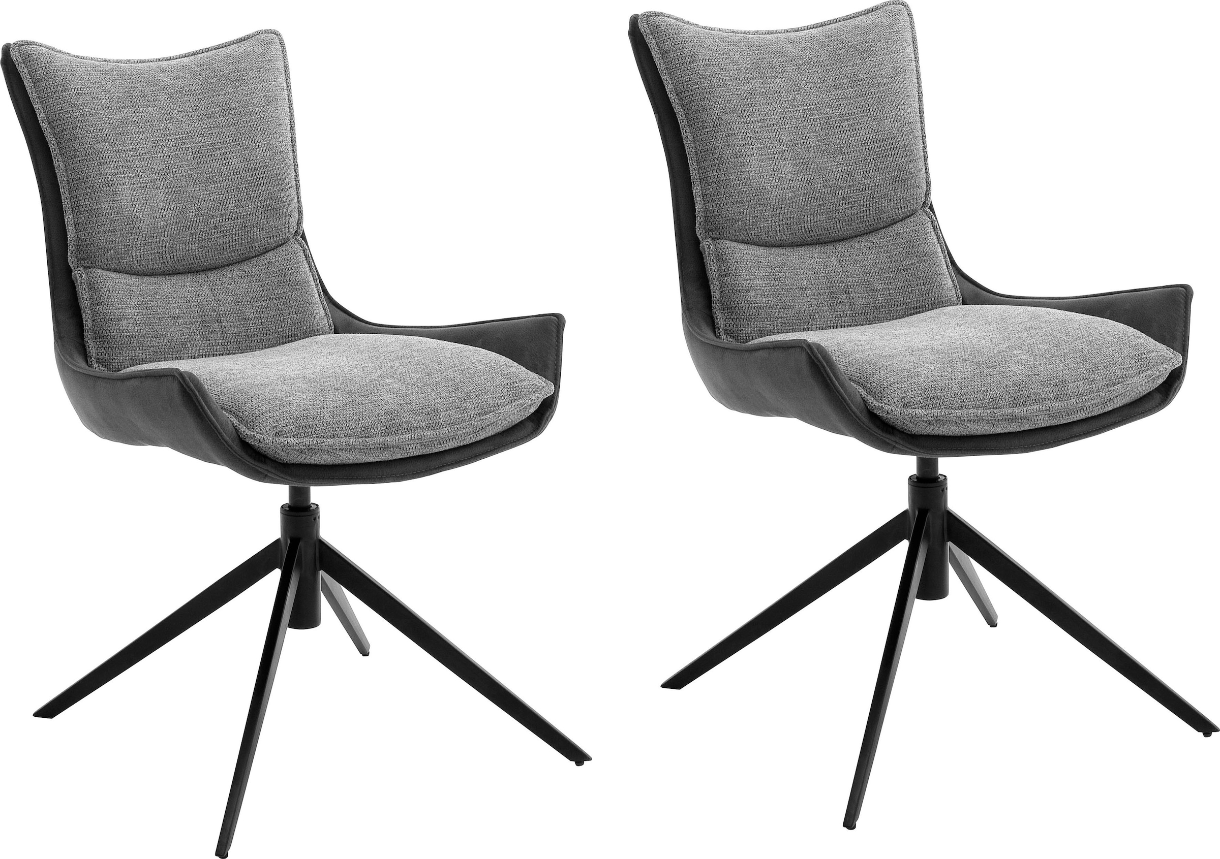 MCA furniture 4-Fussstuhl »Kitami«, (Set), 2 St., Esszimmerstuhl drehbar 360°  mit Nivellierung, Stoffbezug, bis 120 kg online bestellen | Jelmoli-Versand